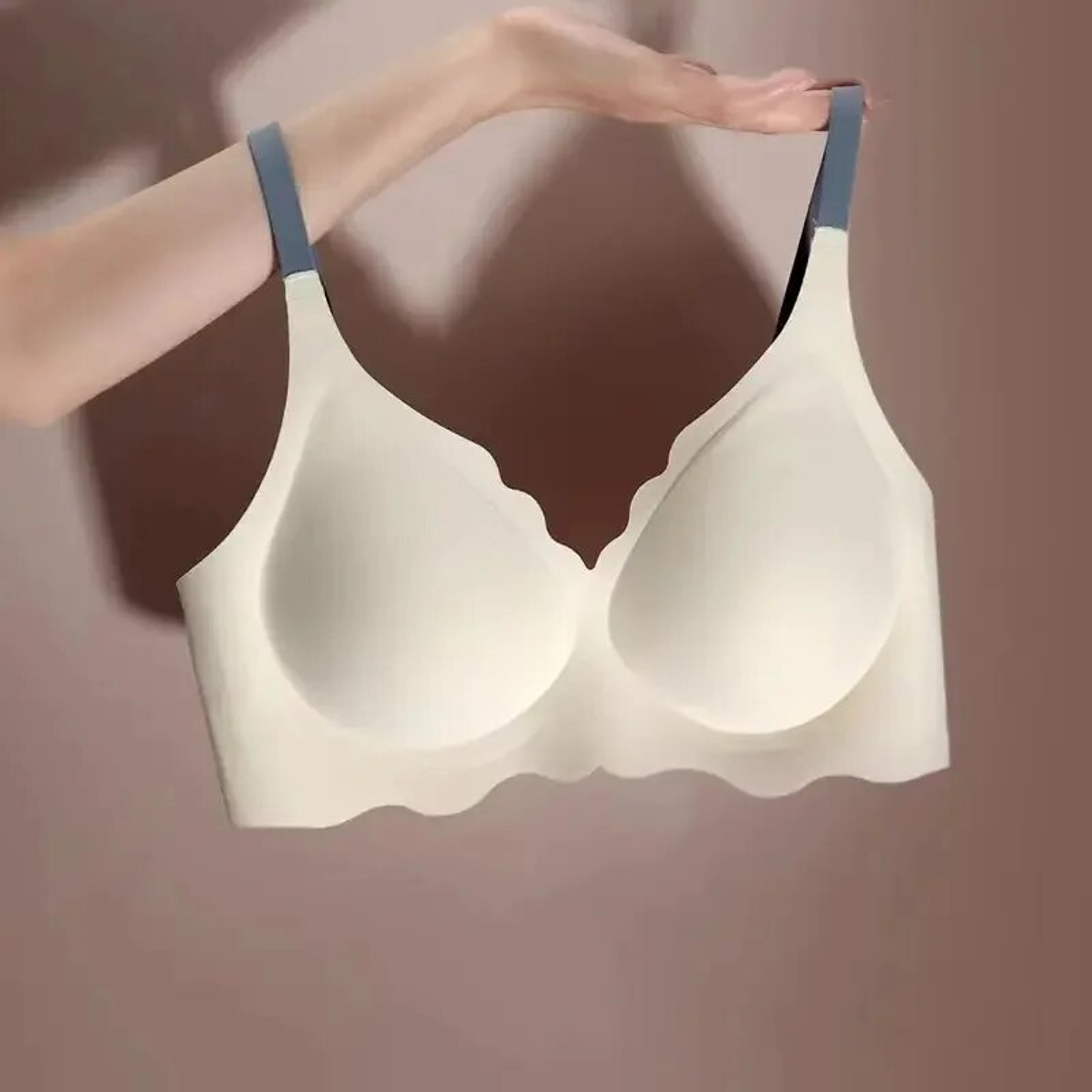 Top Womens Underwear, No Steel Ring Pure Desire Bra, Comfortable Upper Support Sling, Adjustable Beauty Back thin Sectio – view 1