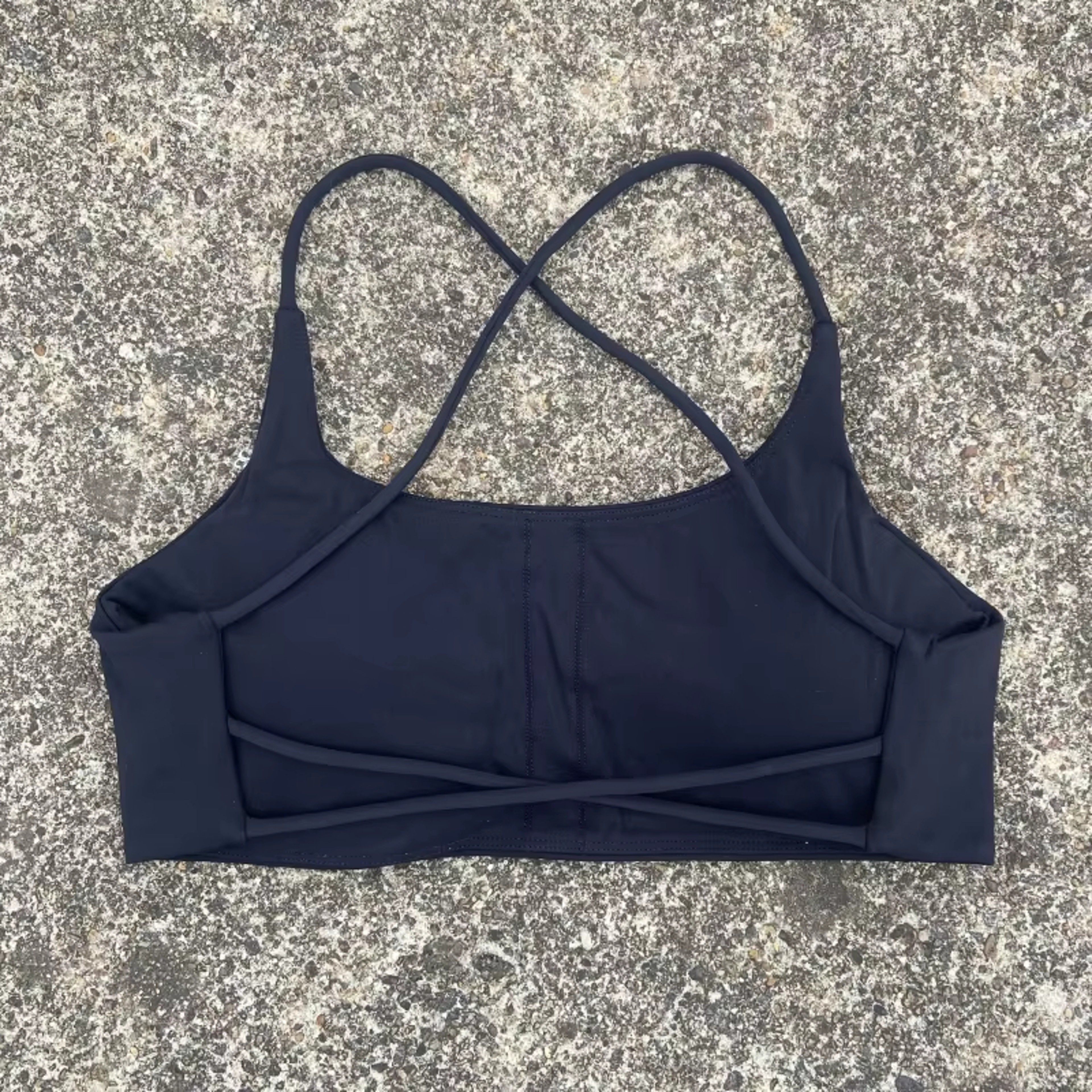 Sexy Soft Fitness Sport Bra, Spaghetti Strap Cross Back Women Top, Tight Gym Yoga Underwear Athletic Workout with Chest – view 10