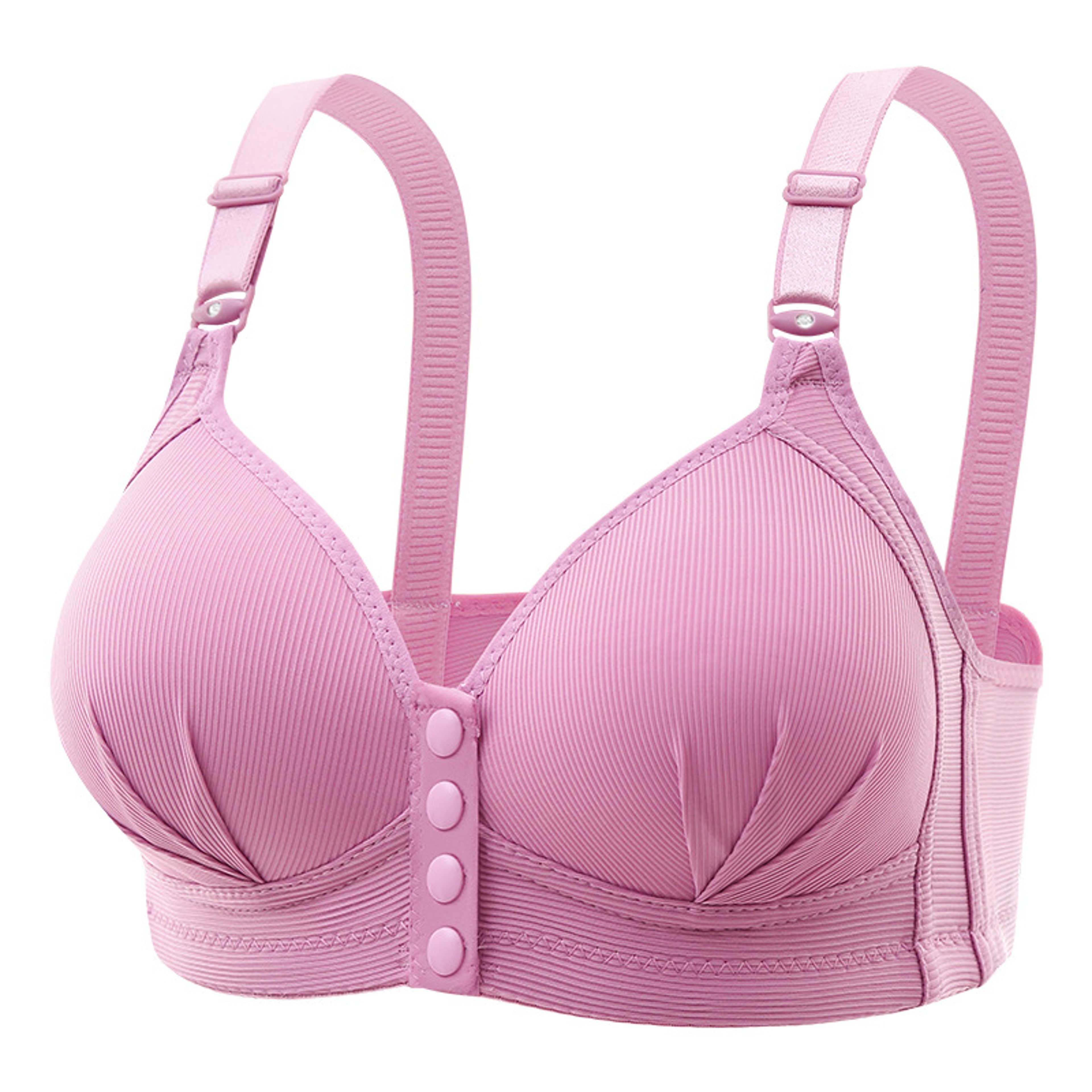 Large Size Front Buckle Sexy Push Up Bra, Comfortable Adjustable Thin Cup, Breathable Ladies Underwear for Middle-aged – view 6