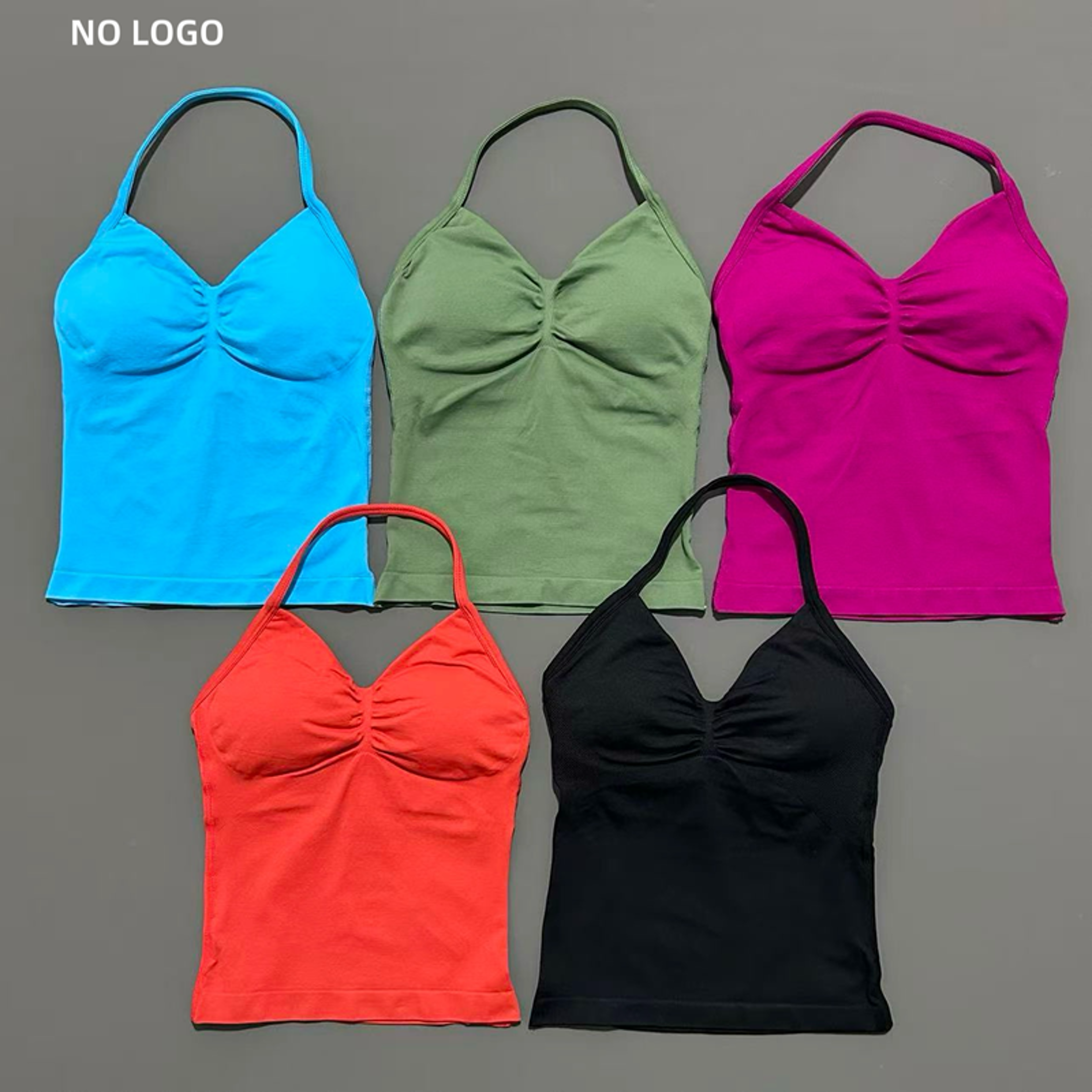 Impact Longline Strappy Top for Women, Sports Yoga Vest, Gym Tank Top with Open Back Bra, Running Workout Halter – view 1