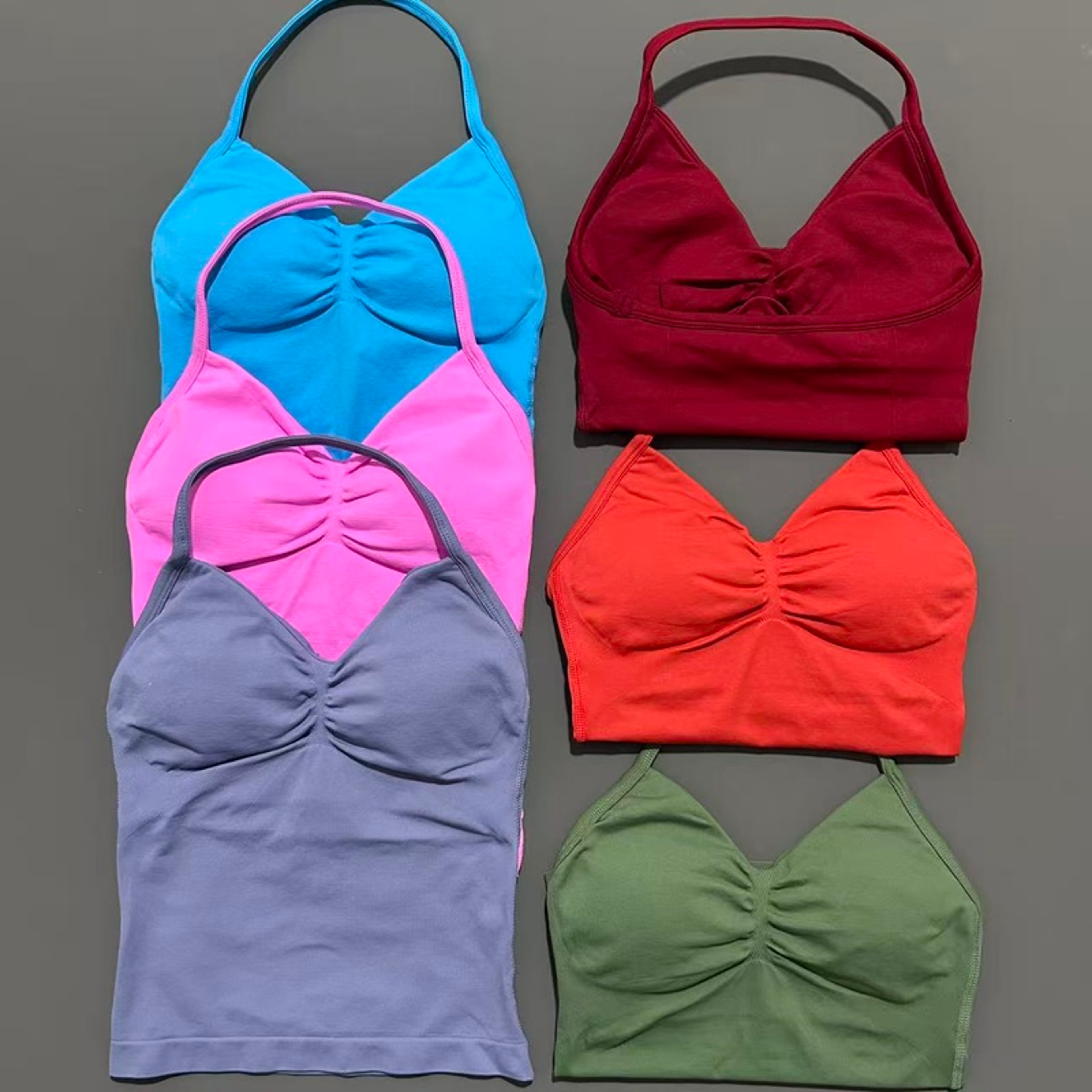Impact Longline Strappy Top for Women, Sports Yoga Vest, Gym Tank Top with Open Back Bra, Running Workout Halter – view 3