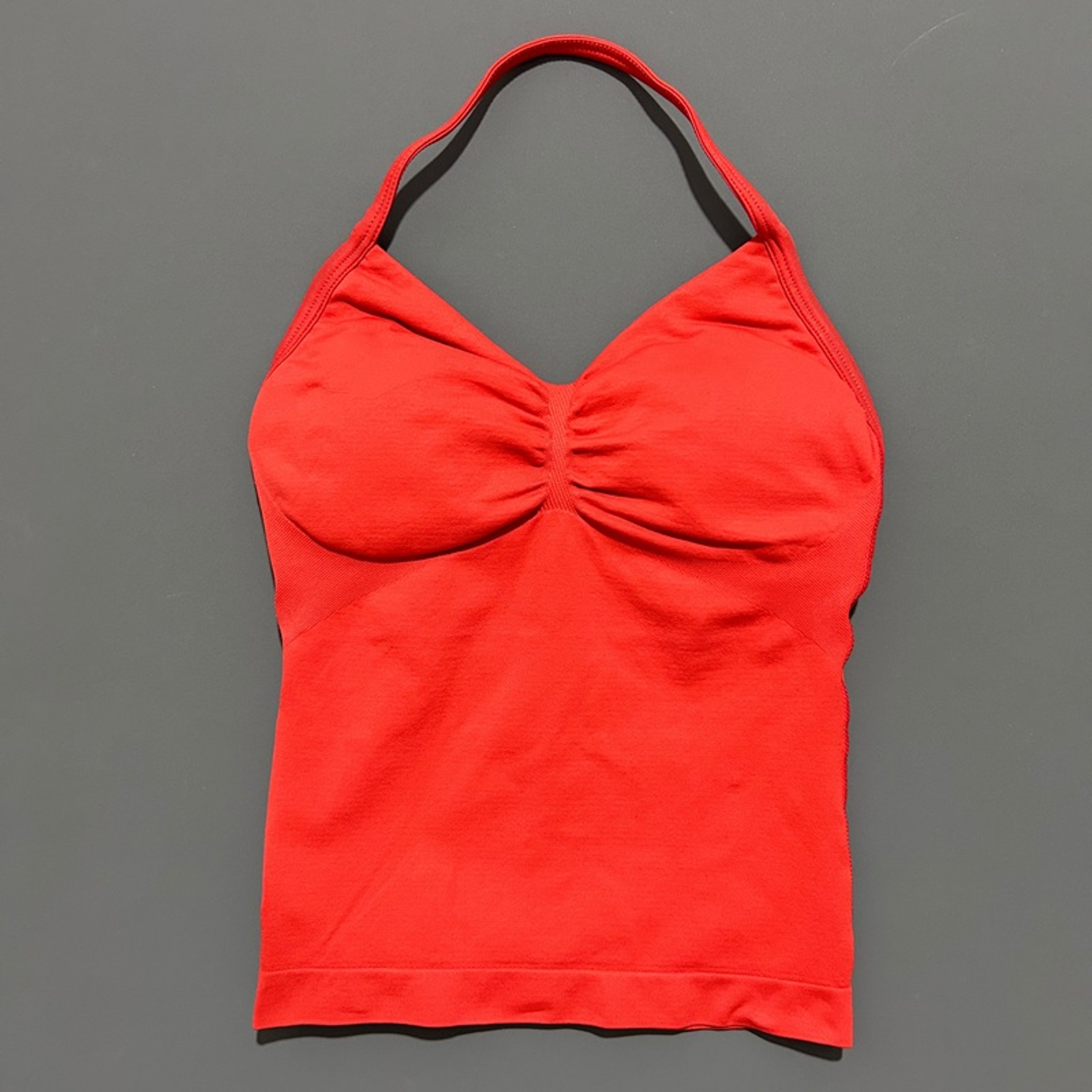 Impact Longline Strappy Top for Women, Sports Yoga Vest, Gym Tank Top with Open Back Bra, Running Workout Halter – view 12