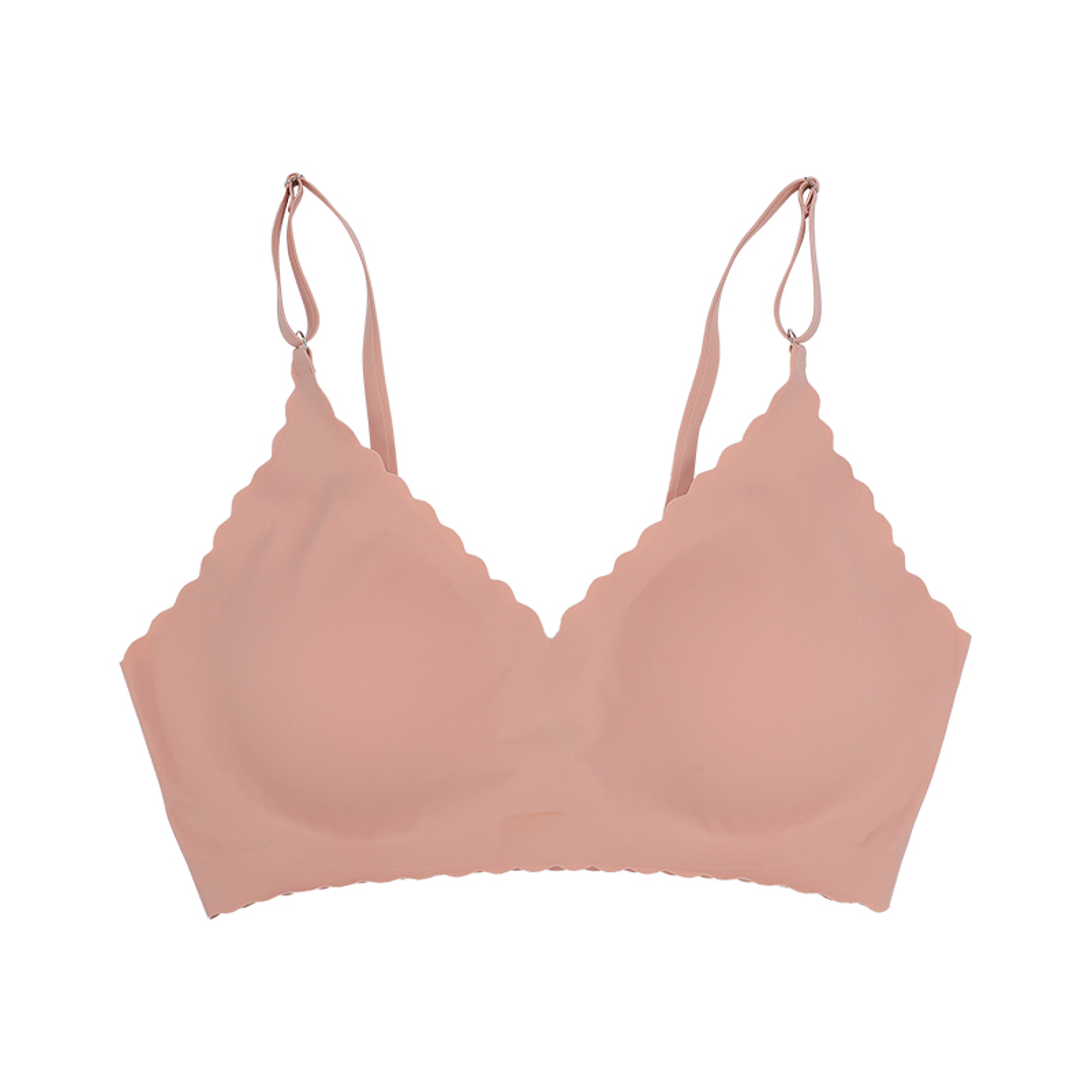Comfy Bra WireFree Padded Wavy Edge Seamless Yoga Wear Bra For Women Laser Cutting Invisible Ladies 10