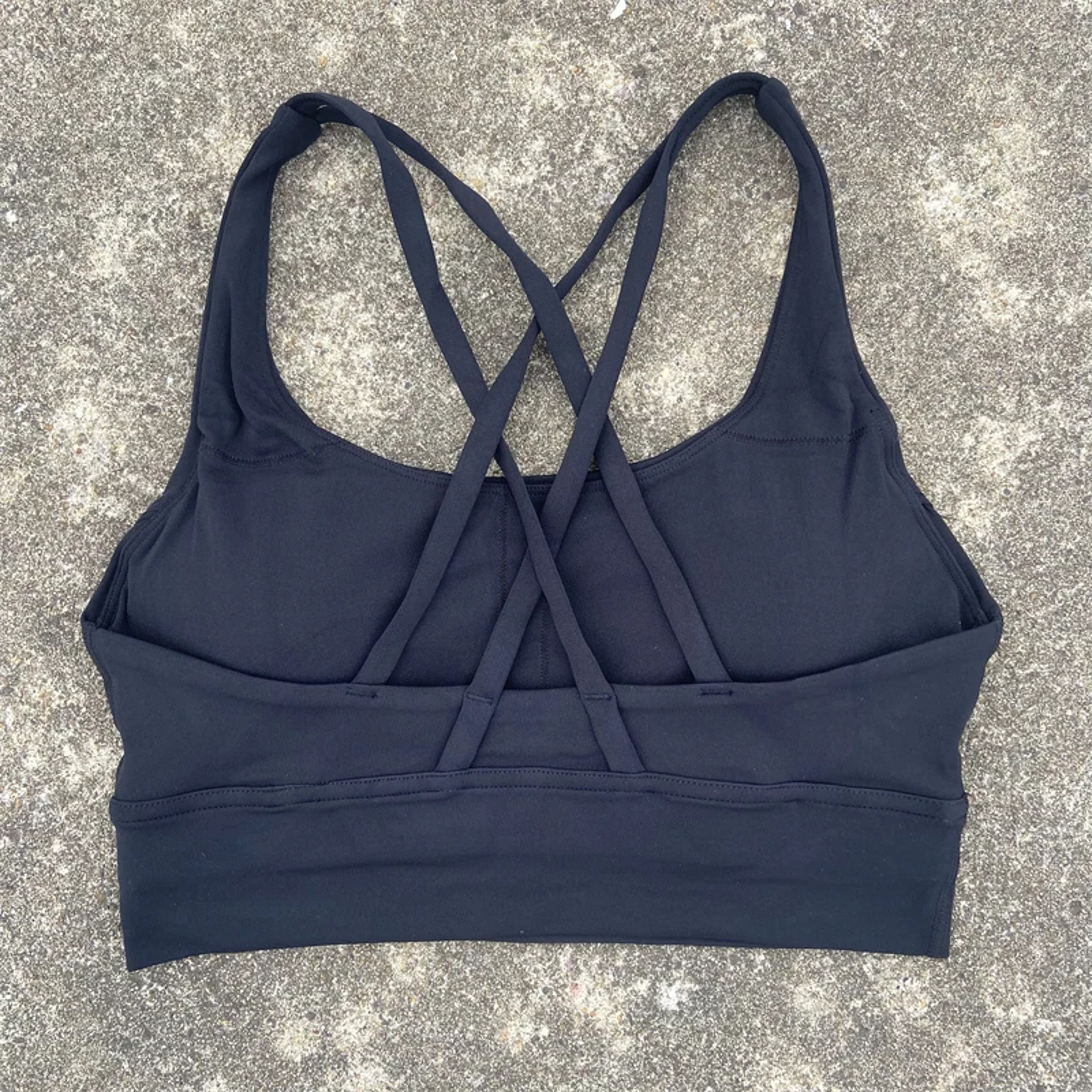 Solid Color Fitness Sport Bra for Women, Cross Back High-Strength Tight Top, Gym Yoga Training Underwear with Chest Pad – view 13
