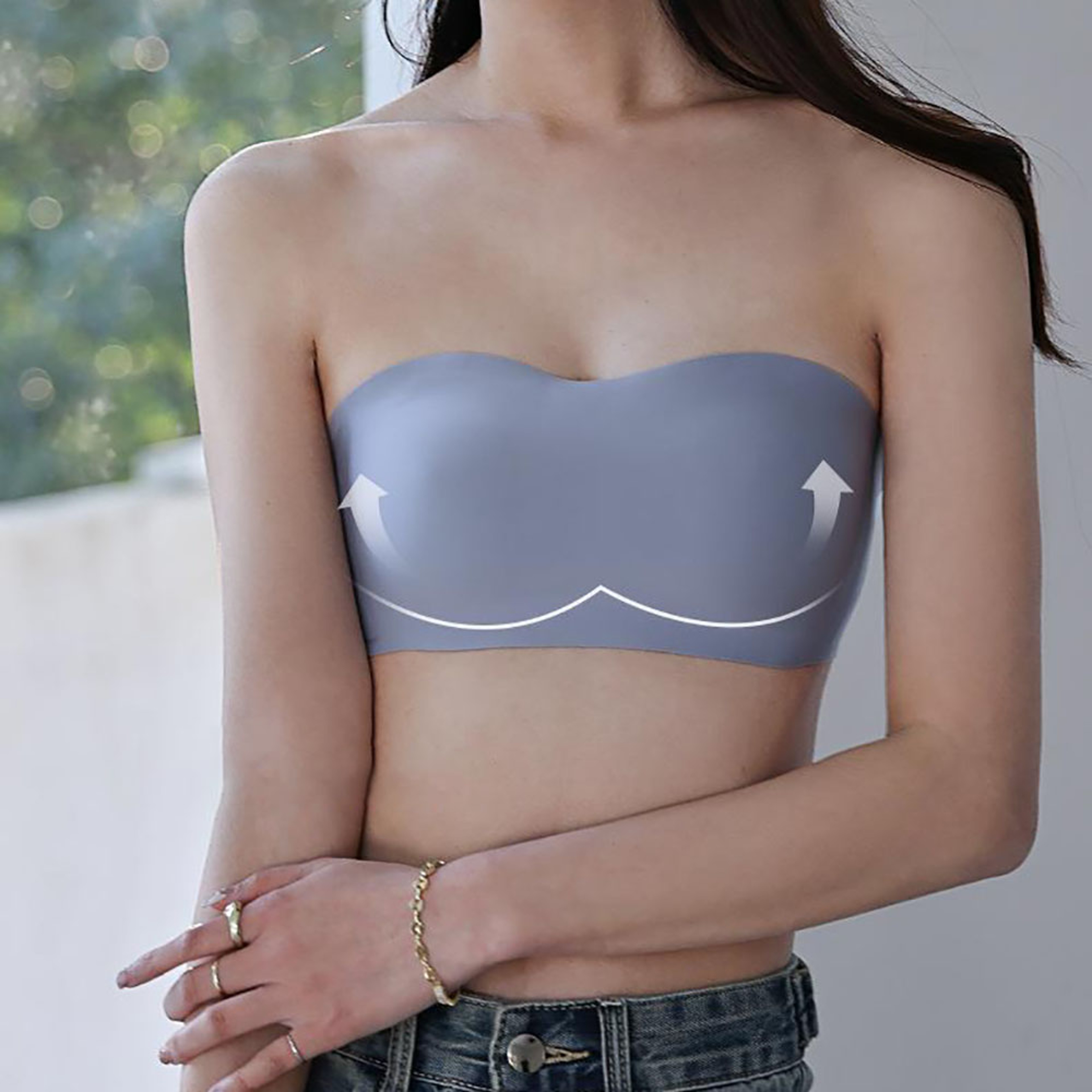 Women Sexy Strapless Bra, Push Up Wireless Bras, Tube Top Anti-Slip, Seamless Invisible Bralette, Without Straps, Ladies – view 3