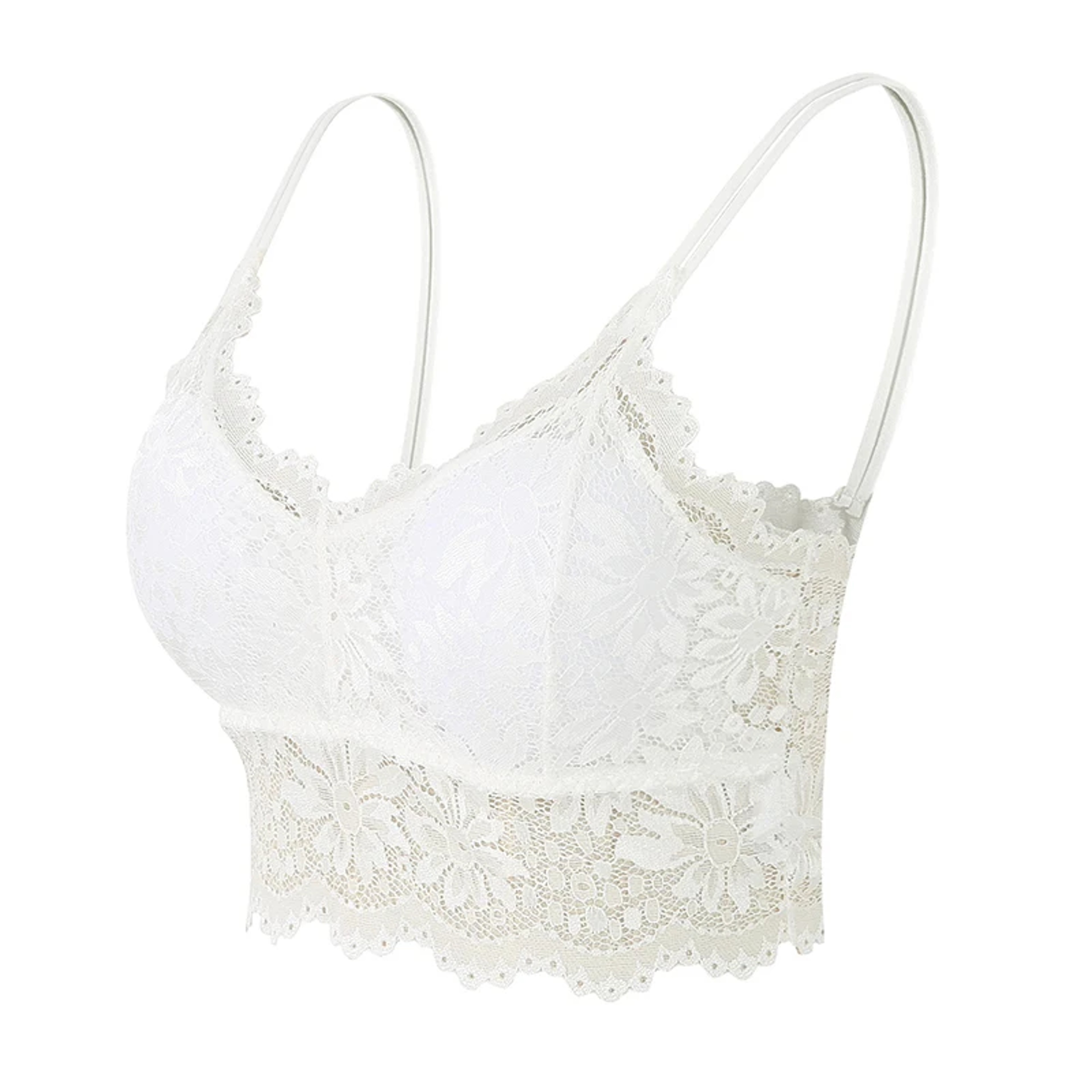 New Women Lace Bras Top Comfortable Bralette Solid Color Sexy Underwear Vest Female Hollow Out Wire