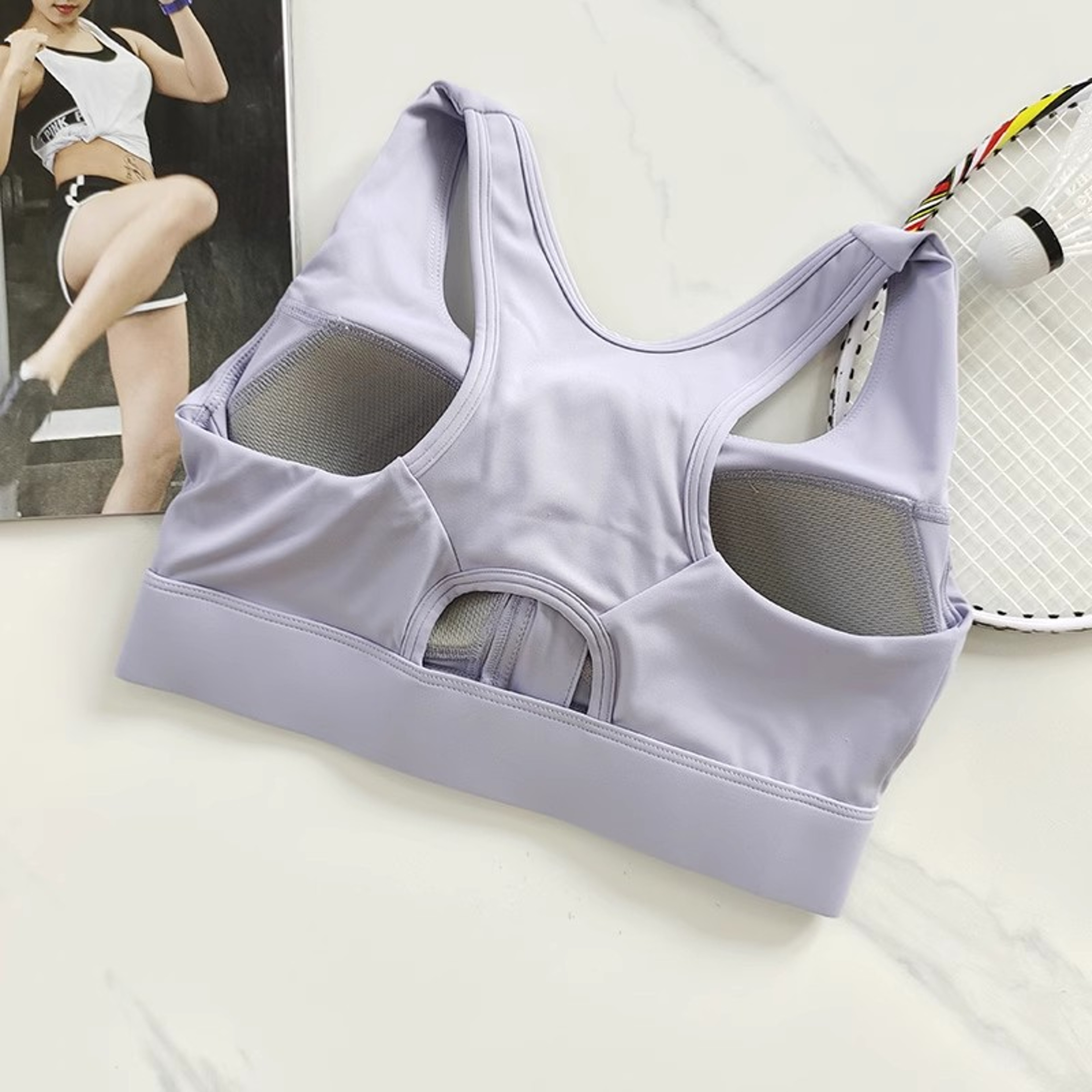 Womens High Impact Front Zipper Sports Bra, Shockproof Quick Dry Yoga Top, Running Vest Fitness Adjust Gym Underwear – view 4