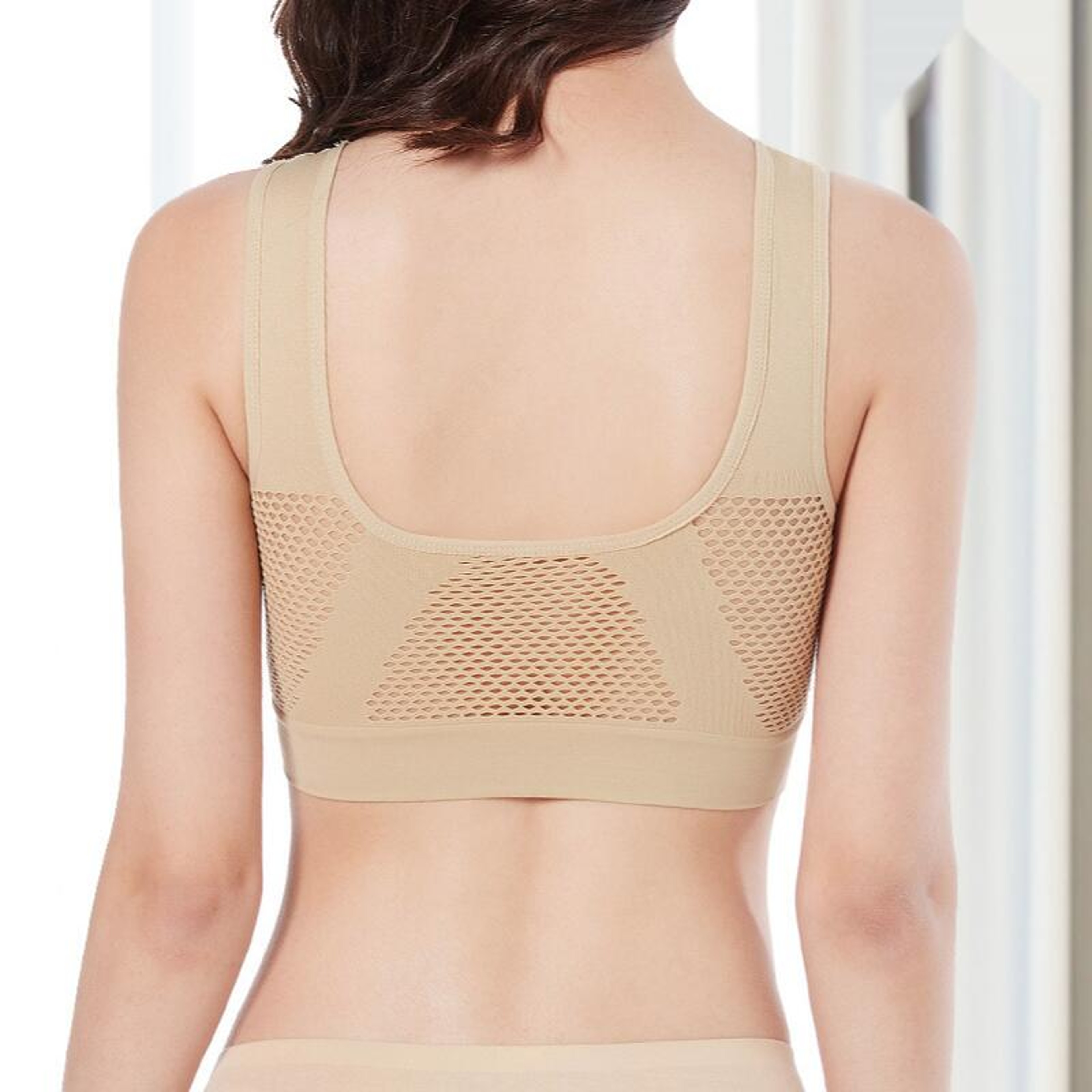 Women Hollow Out Fitness Yoga Sports Bra Padded Push Up Running Gym Seamless Top Athletic Vest Bras 2