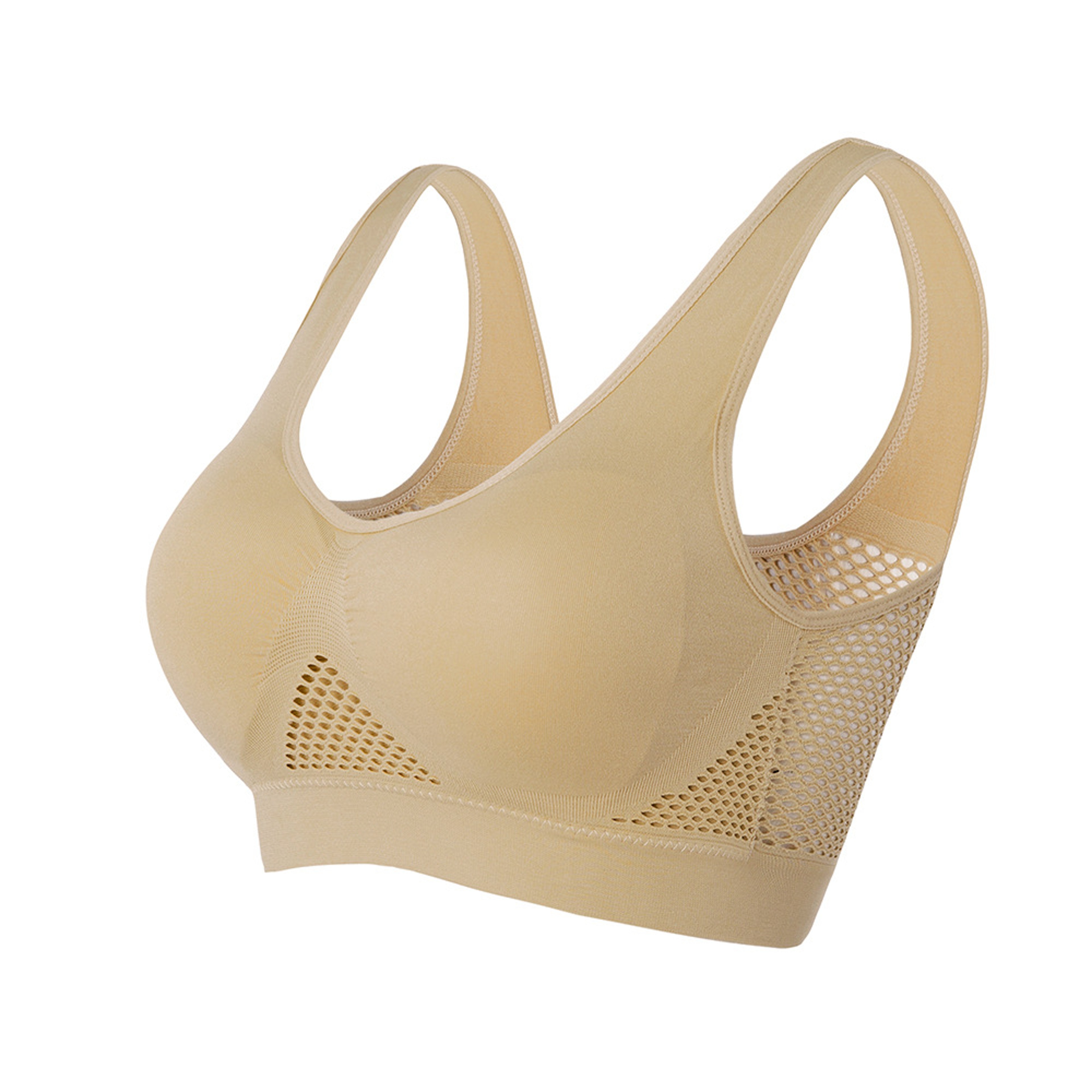 Women Hollow Out Fitness Yoga Sports Bra Padded Push Up Running Gym Seamless Top Athletic Vest Bras 9