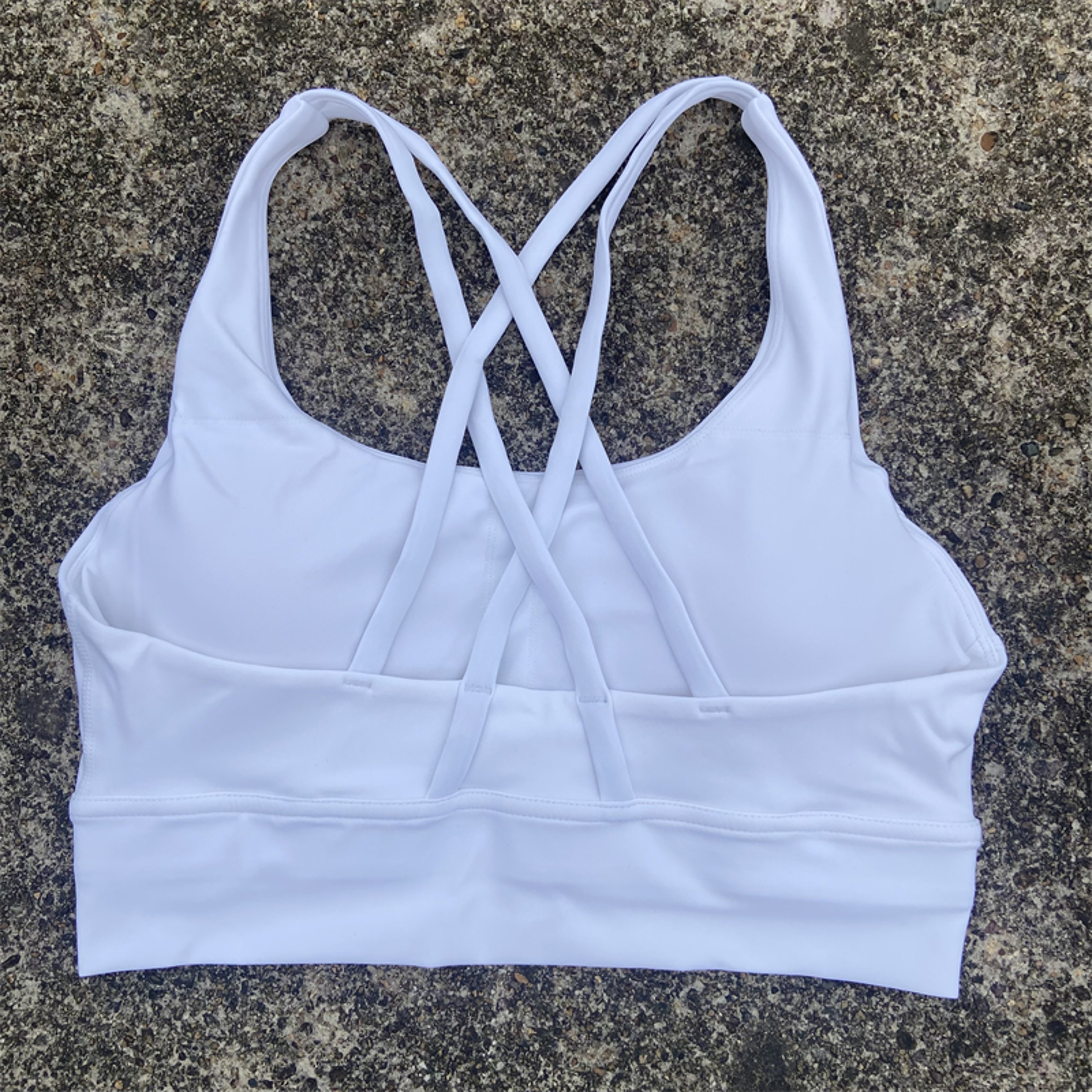 Solid Color Women Cross Back Fitness Sport Bra, High Strength Tight Top, Gym Yoga Underwear with Chest Pad, Comprehensiv – view 35