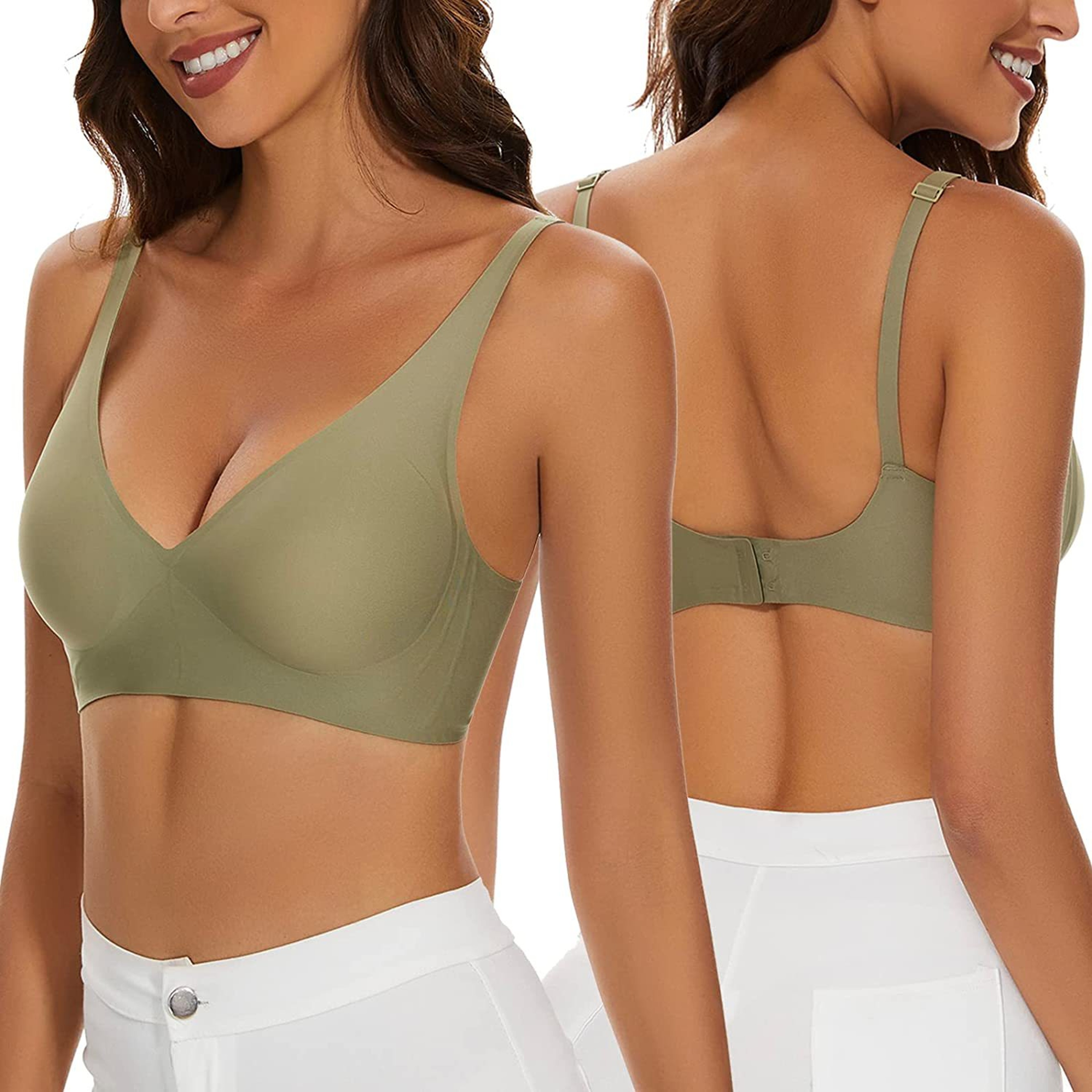 Sexy Seamless Bra, Wire Free Brassiere, Adjustable Wireless Bras, Women Underwear, Female Push Up Padded Bralette – view 4