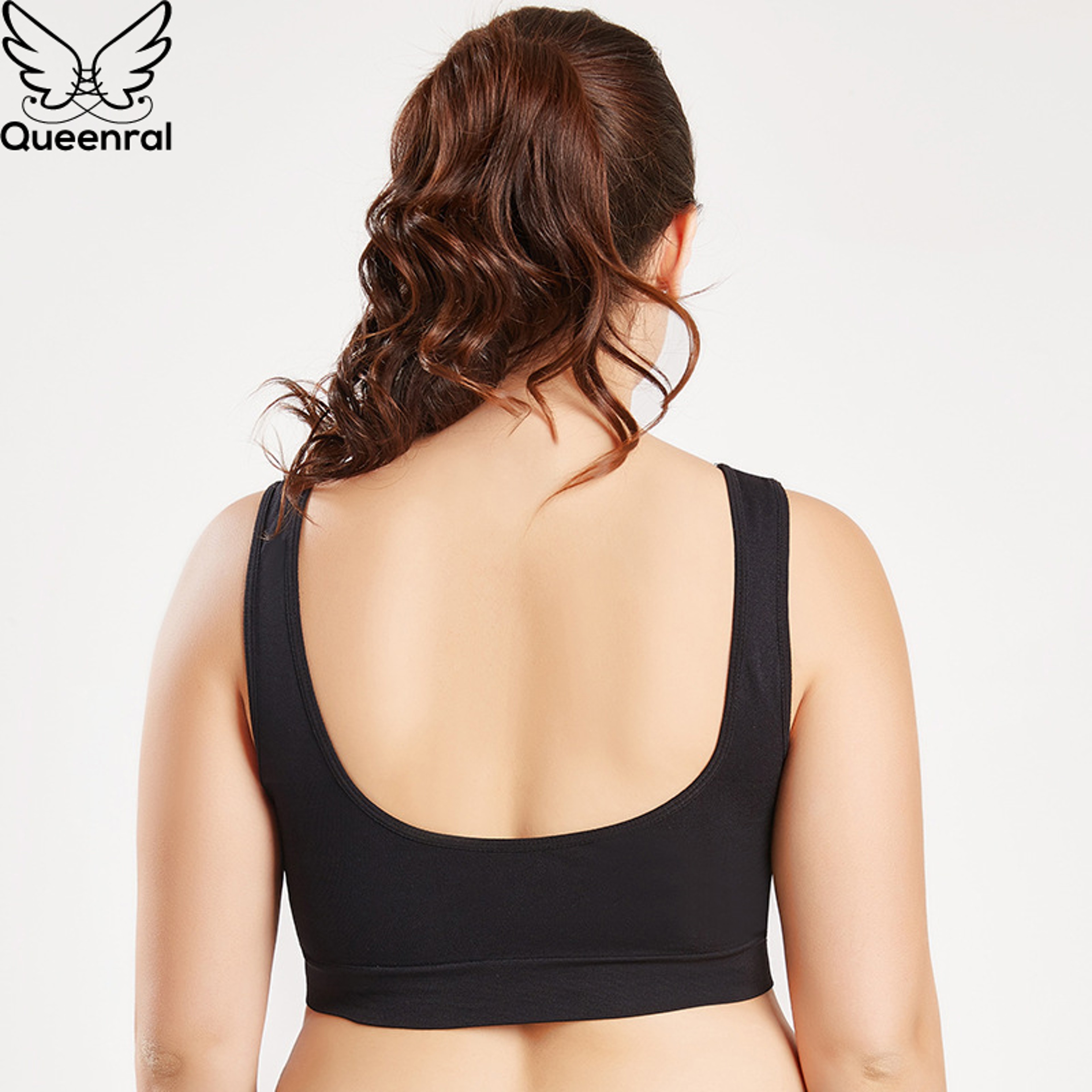 Queenral Plus Size Bras For Women Seamless Bra With Pads Big Size 5XL 6XL Bralette Push Up Brassier