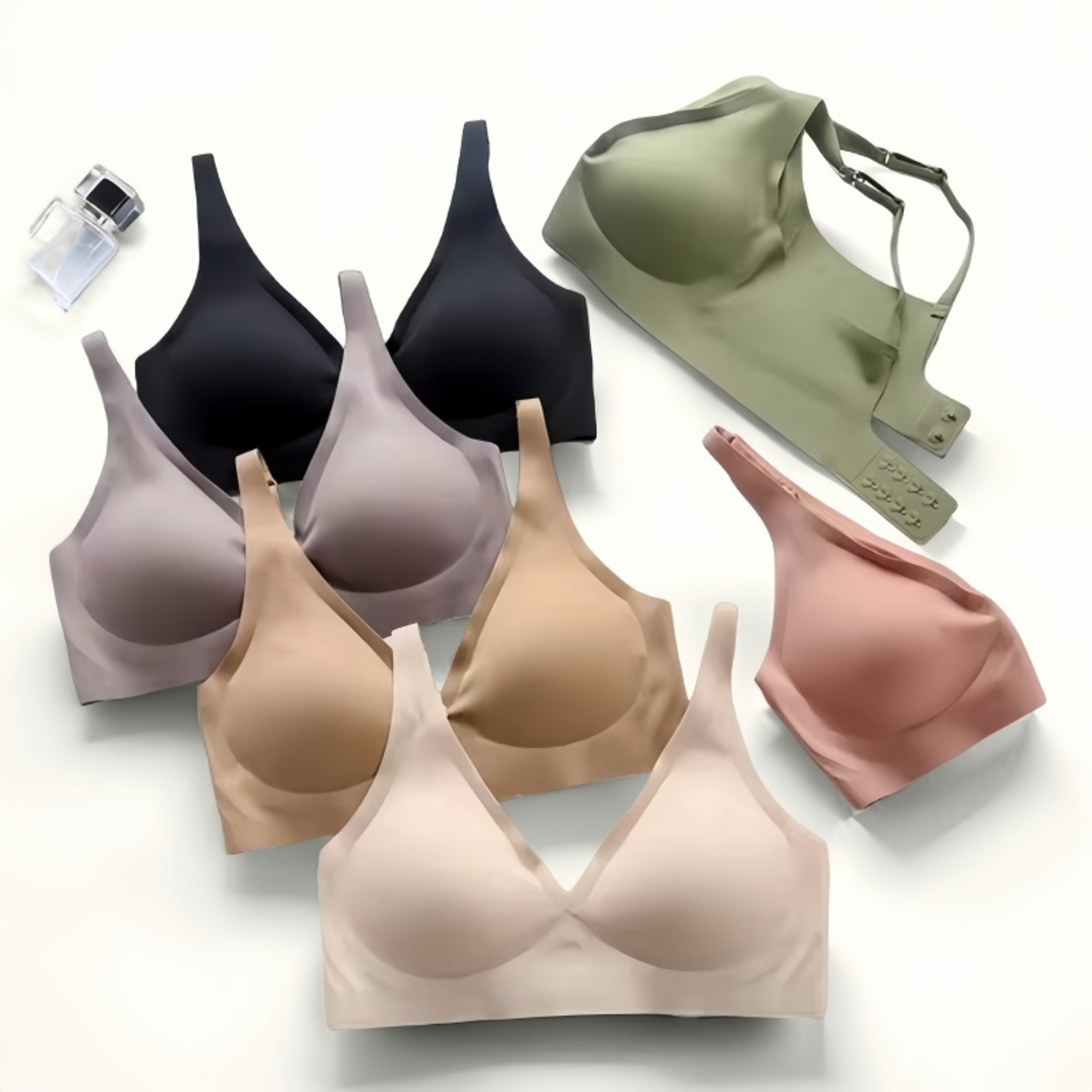 Push Up Seamless Bras For Women, Non-wire Brassiere V-neck, Removable Padded Sports Underwear, Sexy Lingerie for Females – view 5