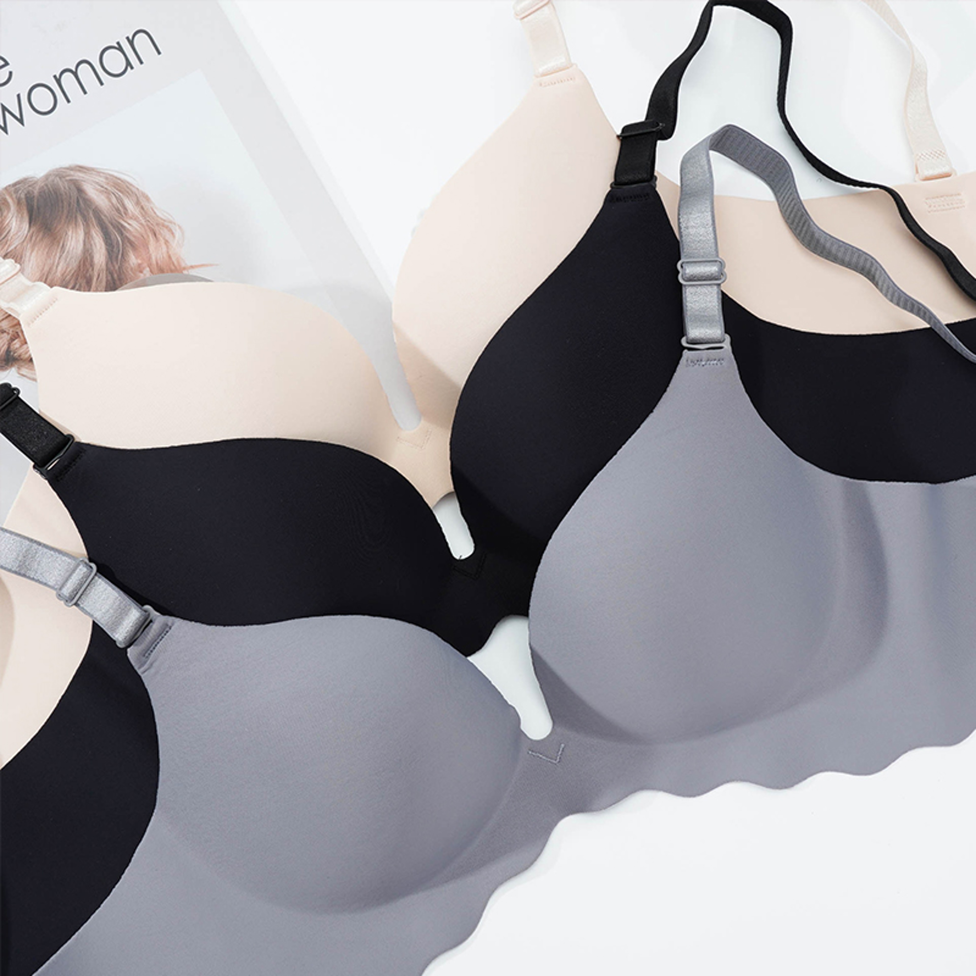 Women Seamless Push Up Bra Wire Free Bralette Sexy Solid Lingerie For Comfort And Fashion 1