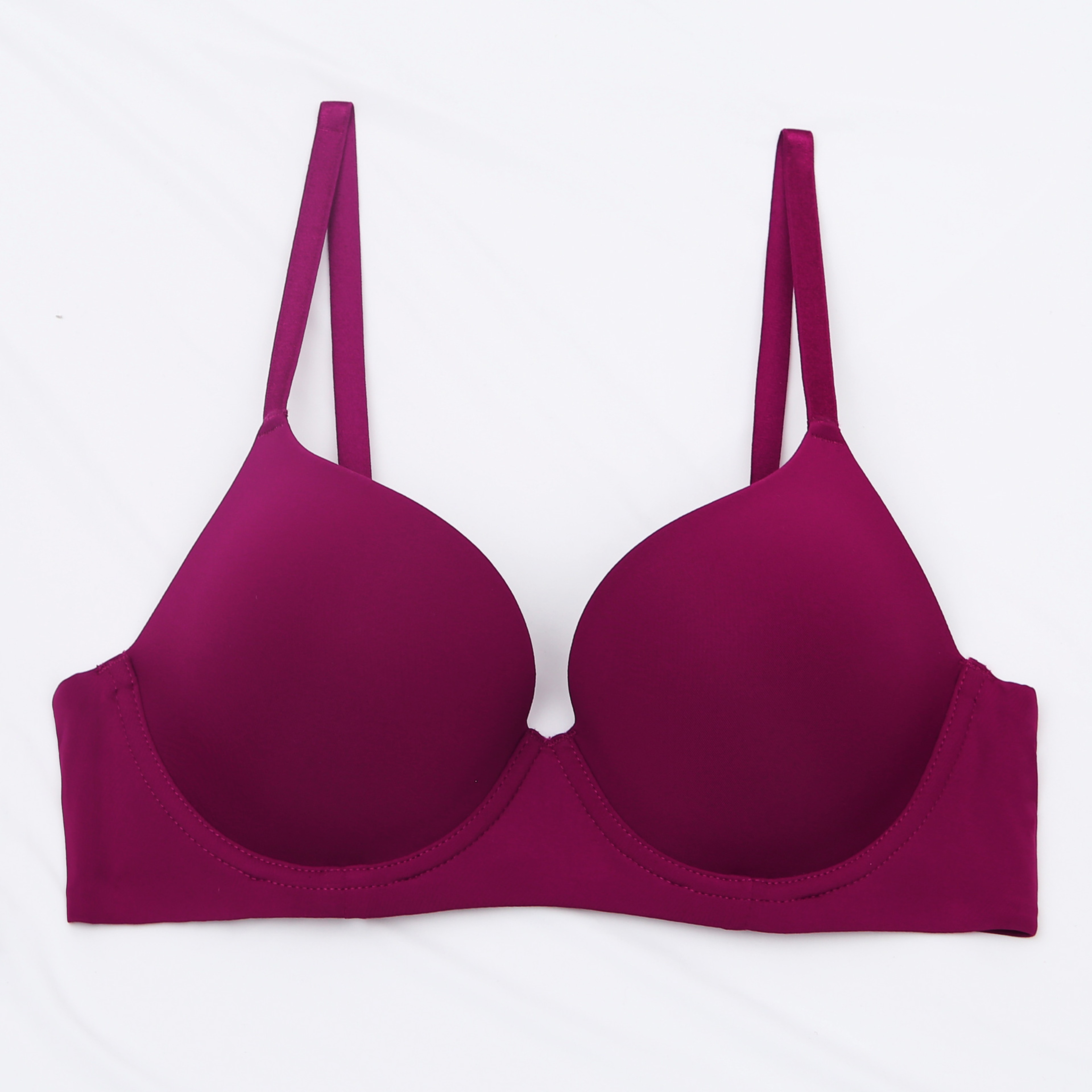 Lingerie for Women, Seamless Push Up Bra, Sexy Thin Cup Cotton Brassiere, Comfortable Underwire Female Cup Underwear – view 13