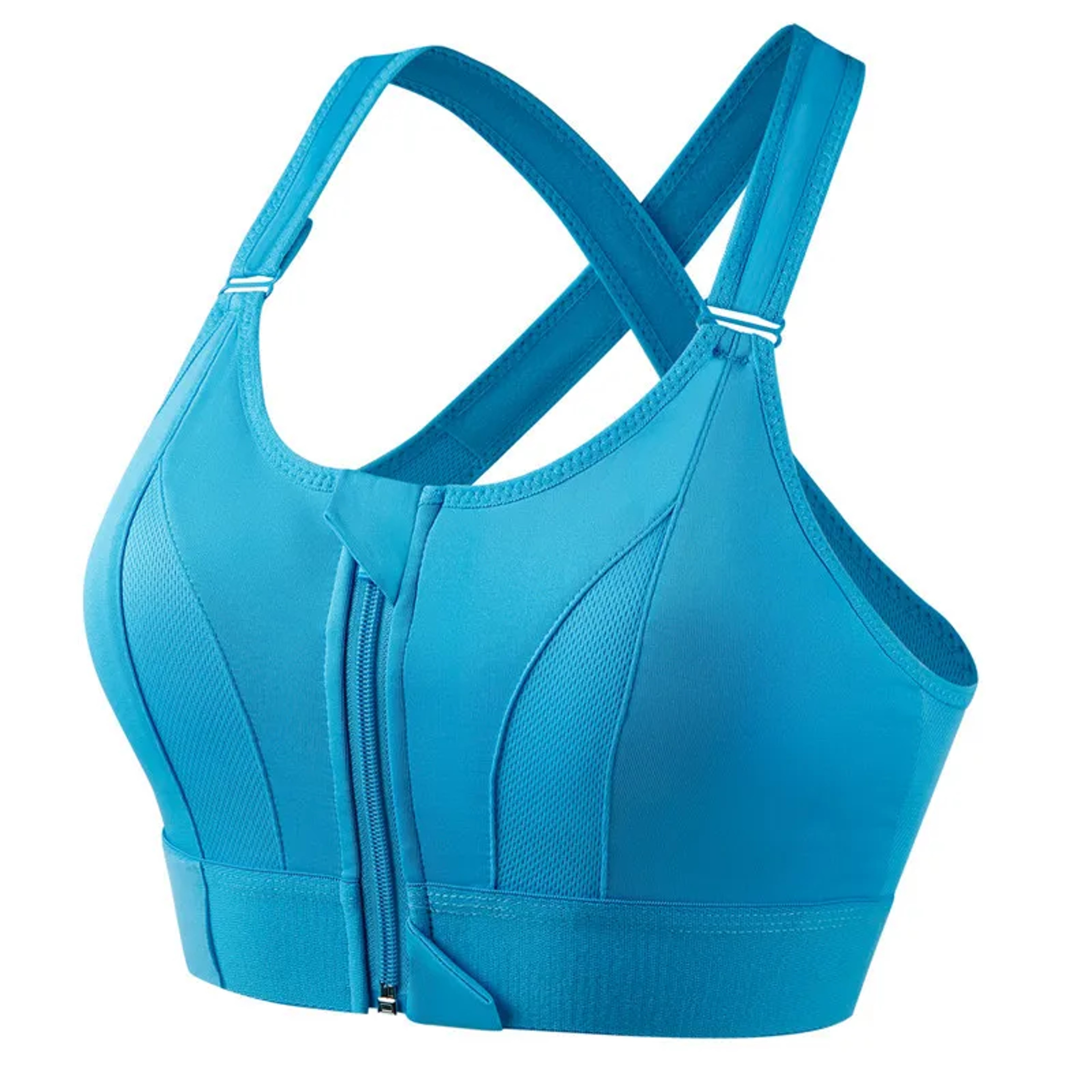 Front Zipper Adjustable Strap Shockproof Sports Bra For Women Elastic Fitness Athletic Brassiere Sl 8