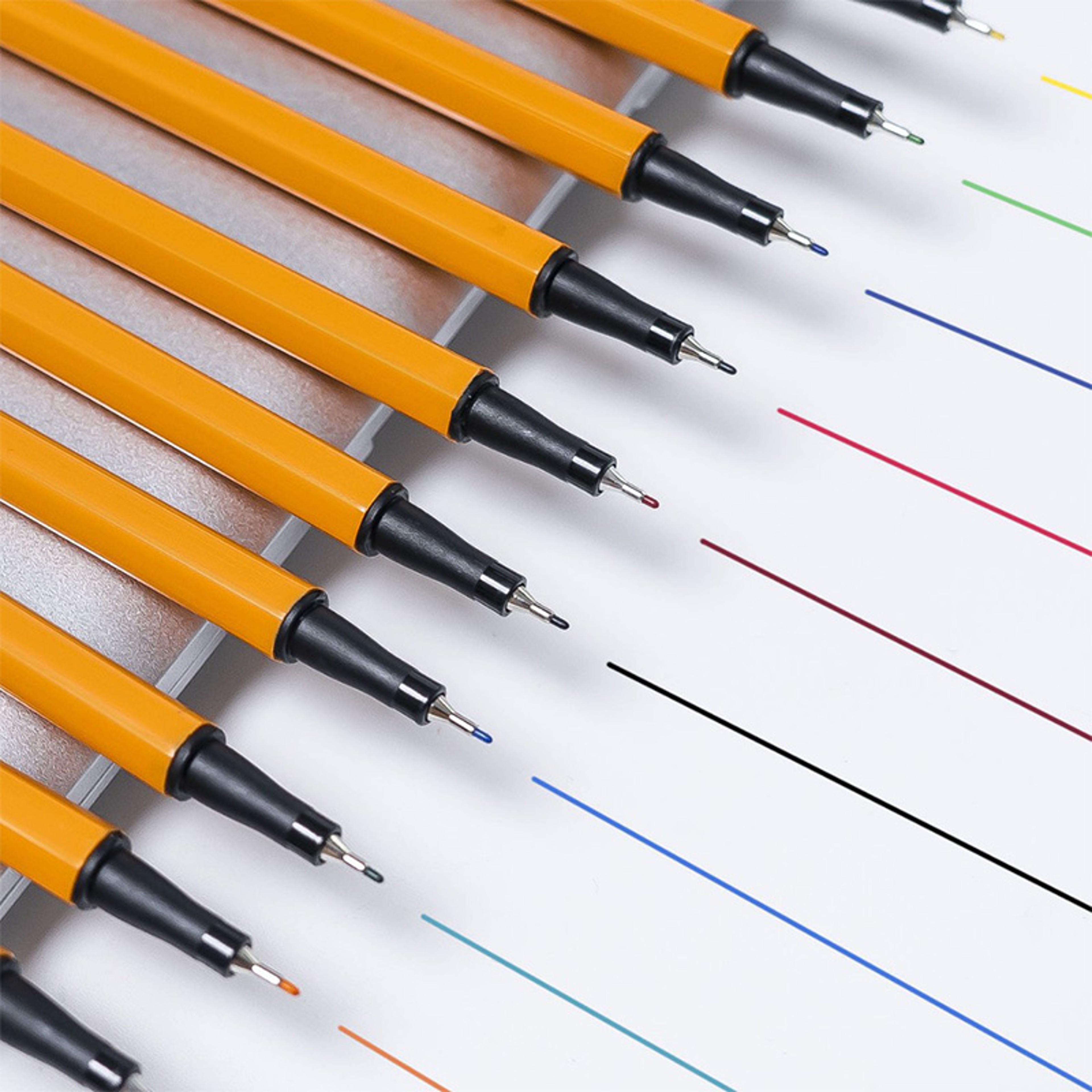 Fine Line Pen Set, Waterproof Marking Pen, Essential For Students, Draw, Note, Sketch, Office Supplies Gift – view 4