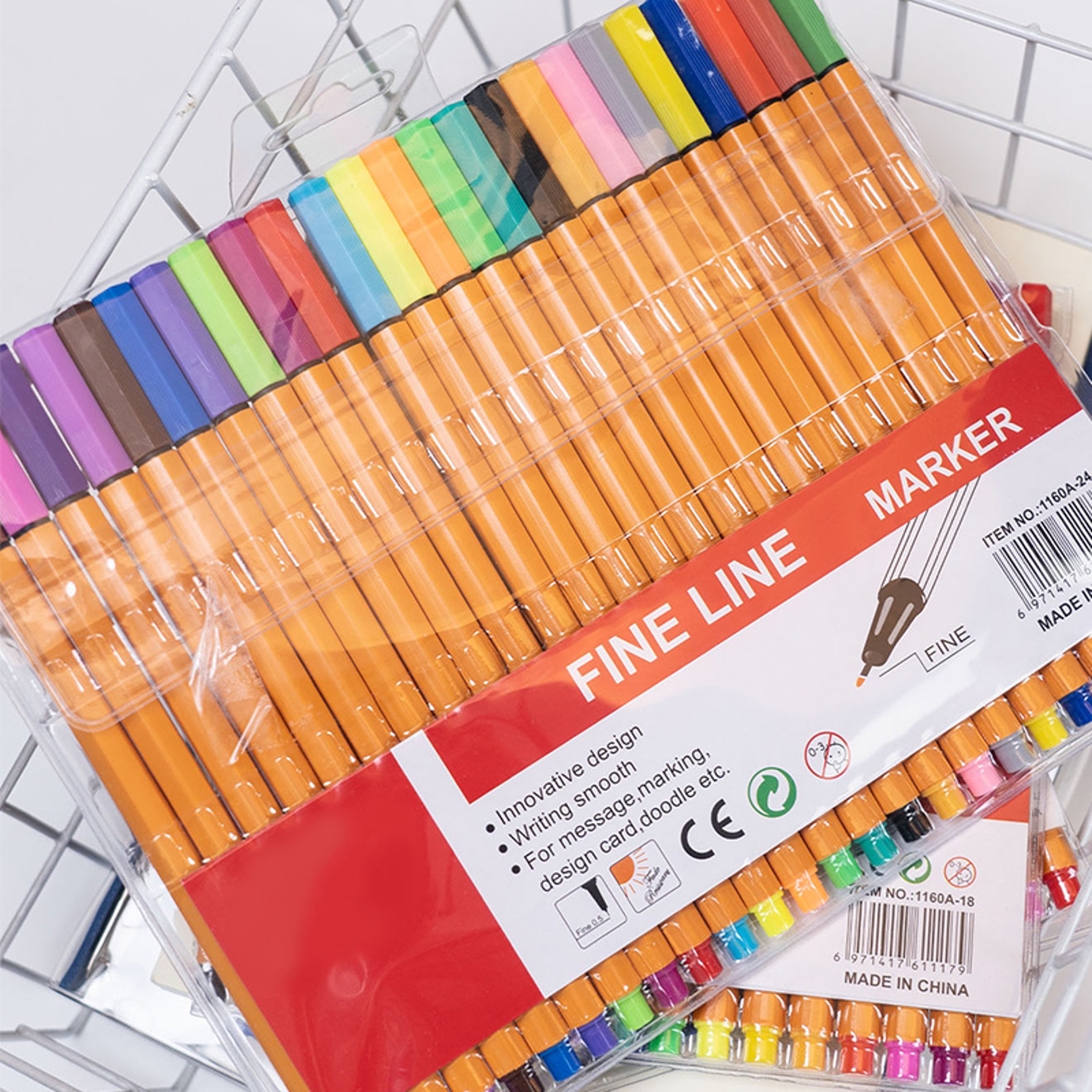 Fine Line Pen Set, Waterproof Marking Pen, Essential For Students, Draw, Note, Sketch, Office Supplies Gift – view 6