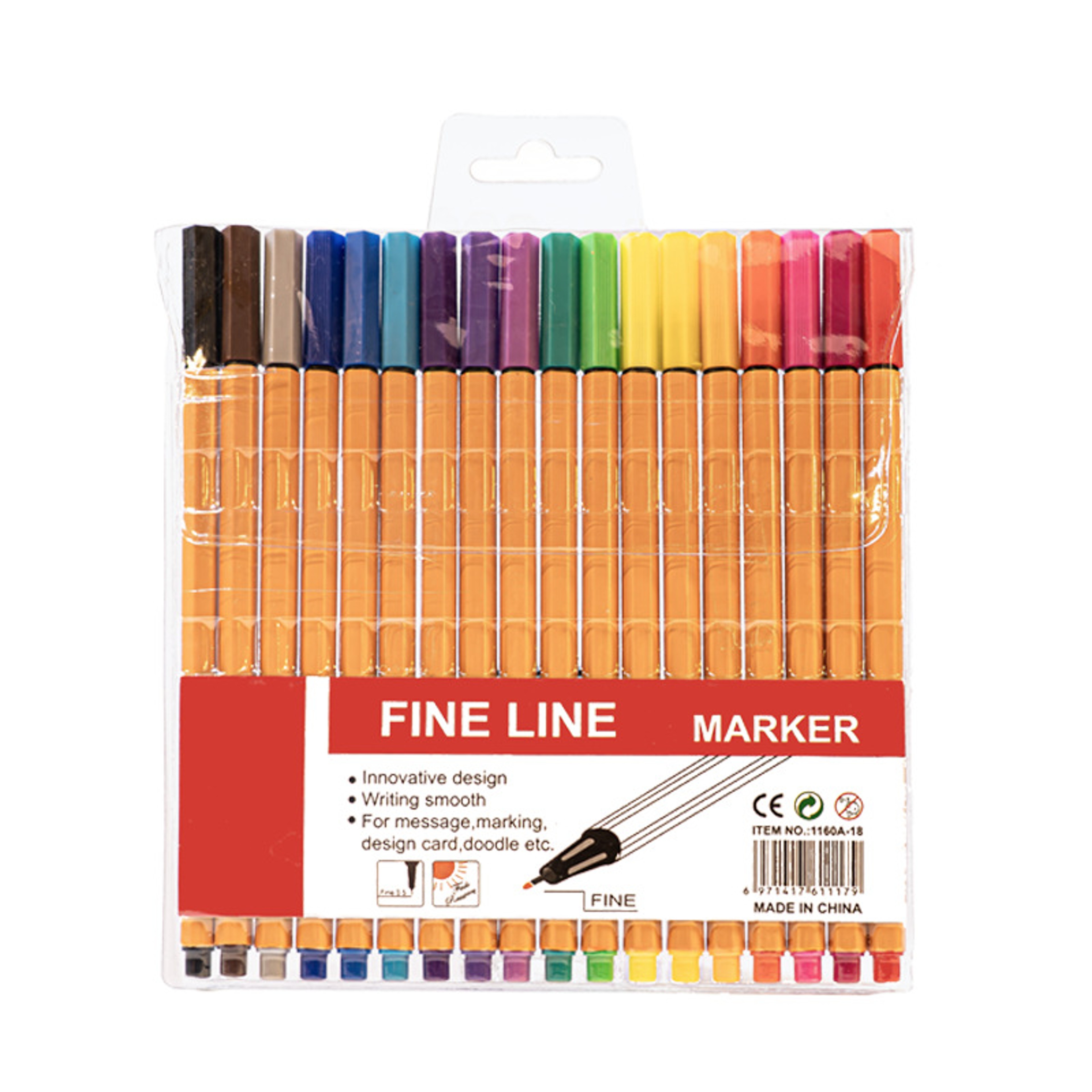 Fine Line Pen Set, Waterproof Marking Pen, Essential For Students, Draw, Note, Sketch, Office Supplies Gift – view 9