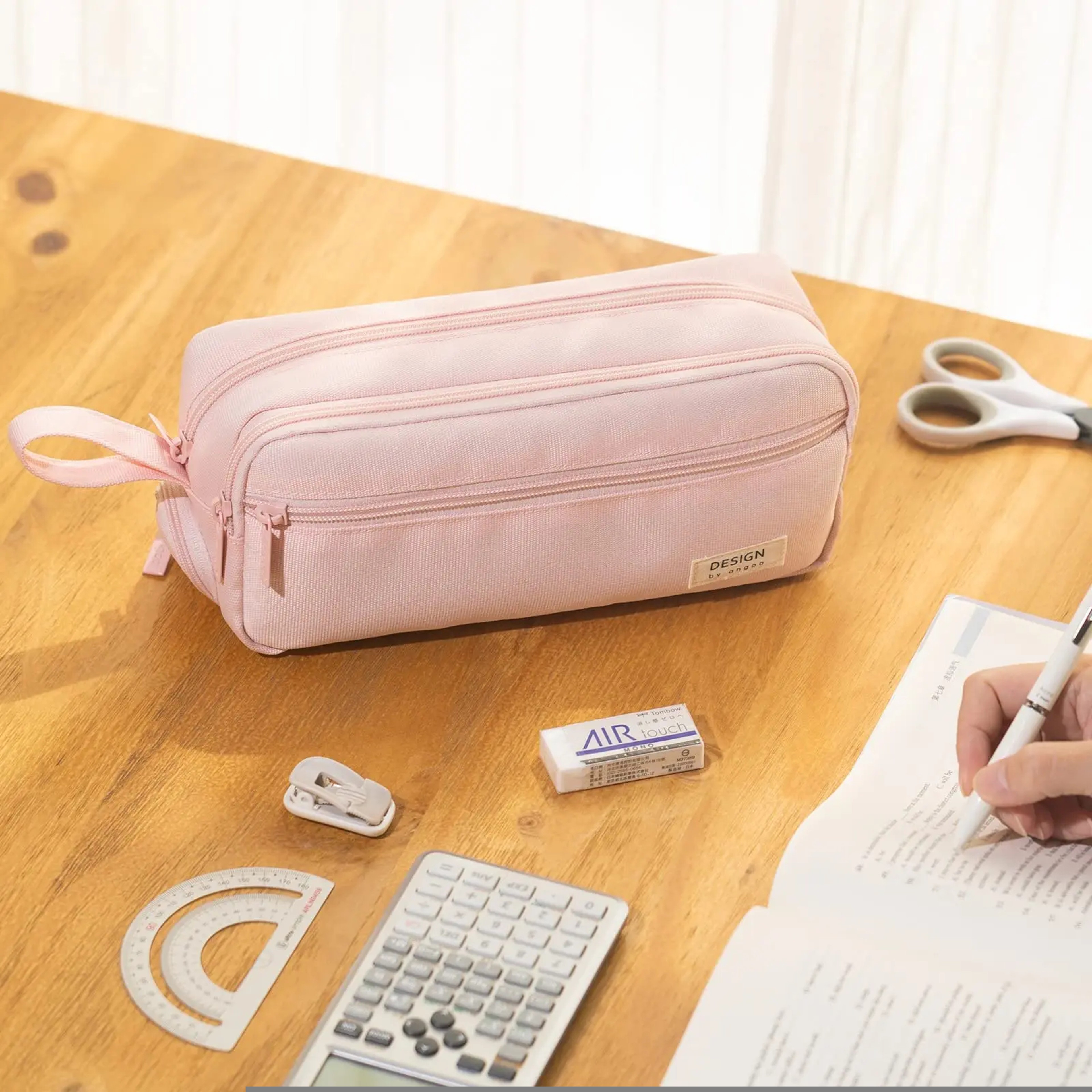 Large Pencil Case, High Capacity Holder Box, Storage Bag Desk Organizer, Marker Pouch, Pen for Middle School, Office – view 5
