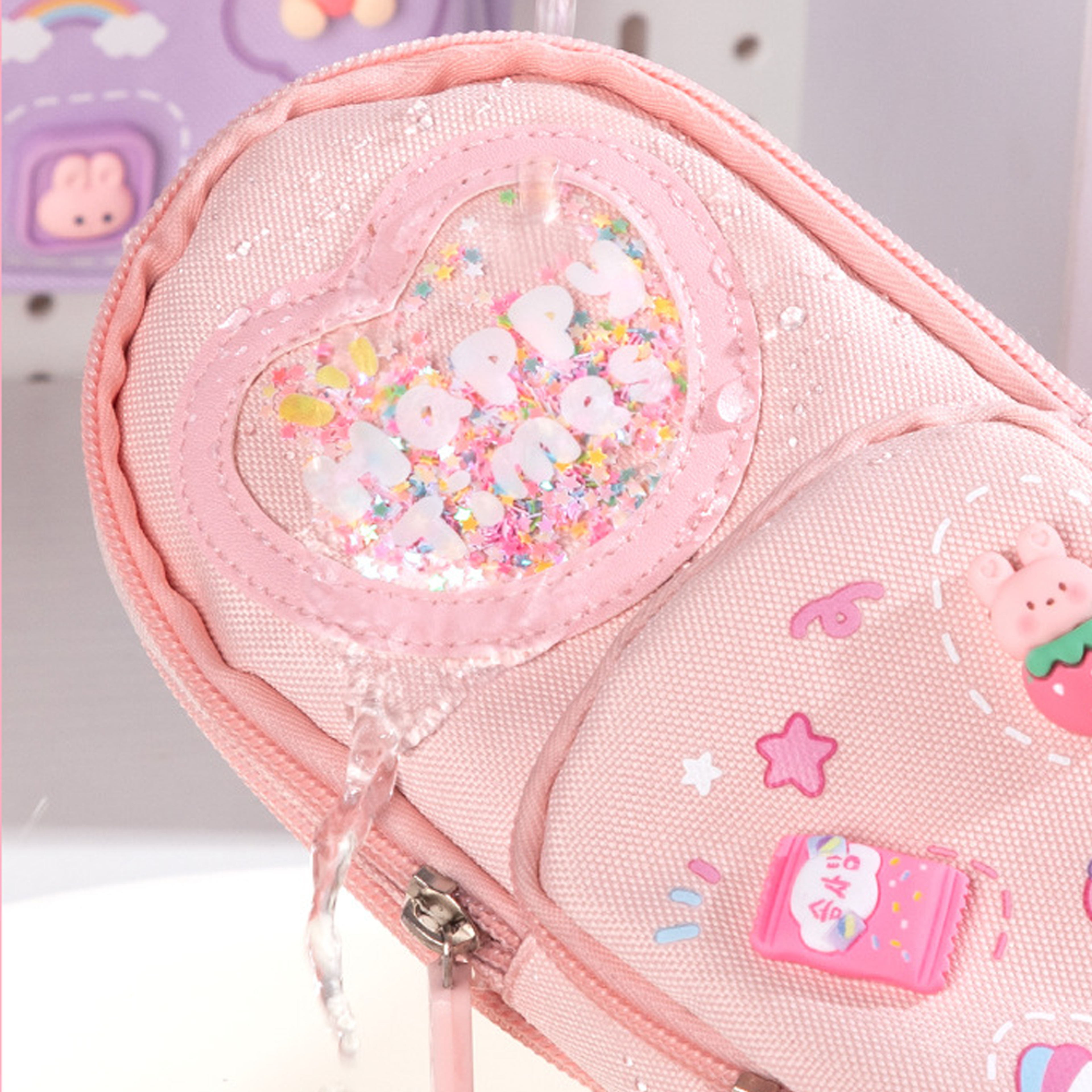 High Appearance Level Largecapacity Schoolbag And Pen Case Primary School Stationery Bag And Box Mu 5