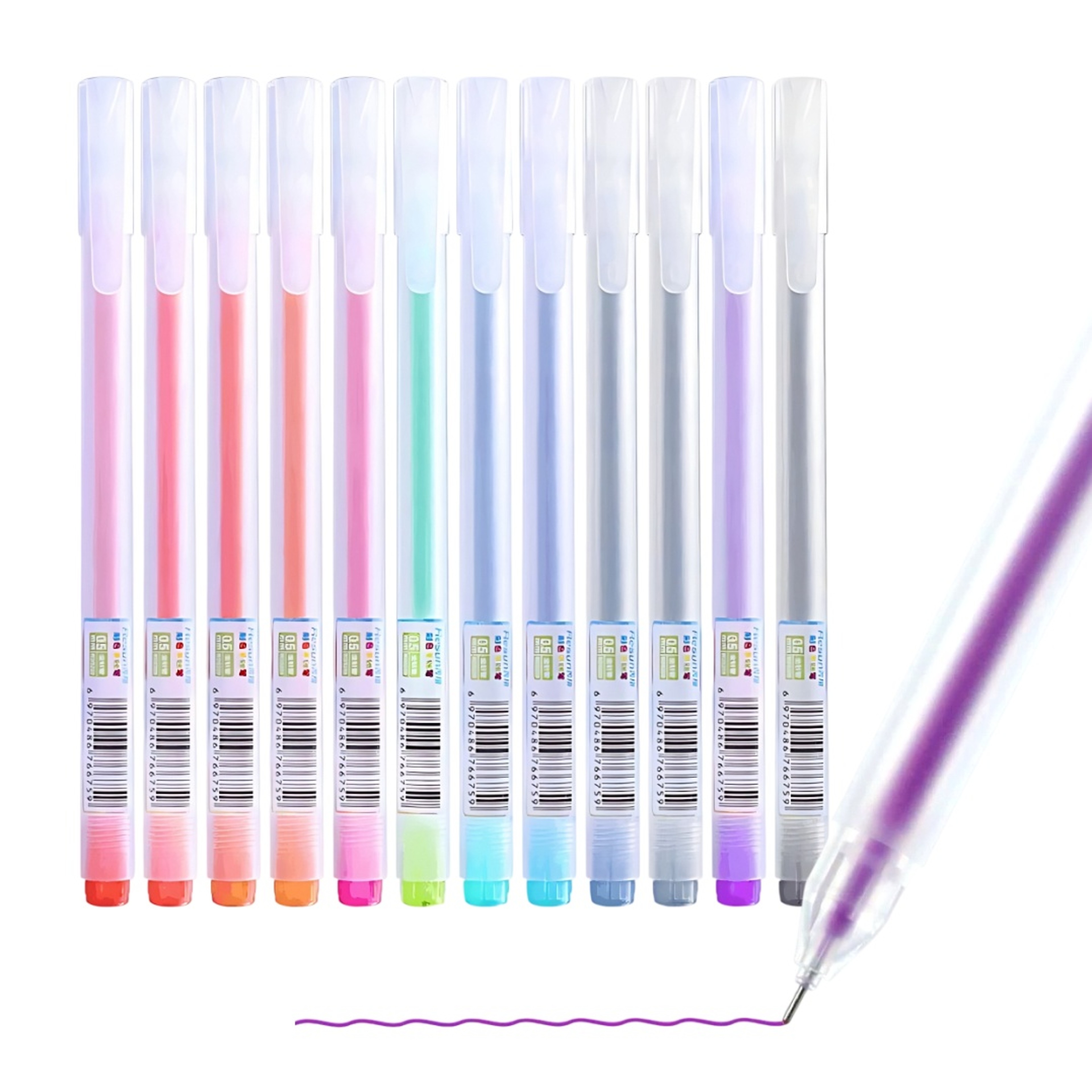 Colors Gel Pens Set, Smooth Writing Pens, Vibrant Colors for Student Study, Diaries, Crafts, Back to School Supplies – view 5