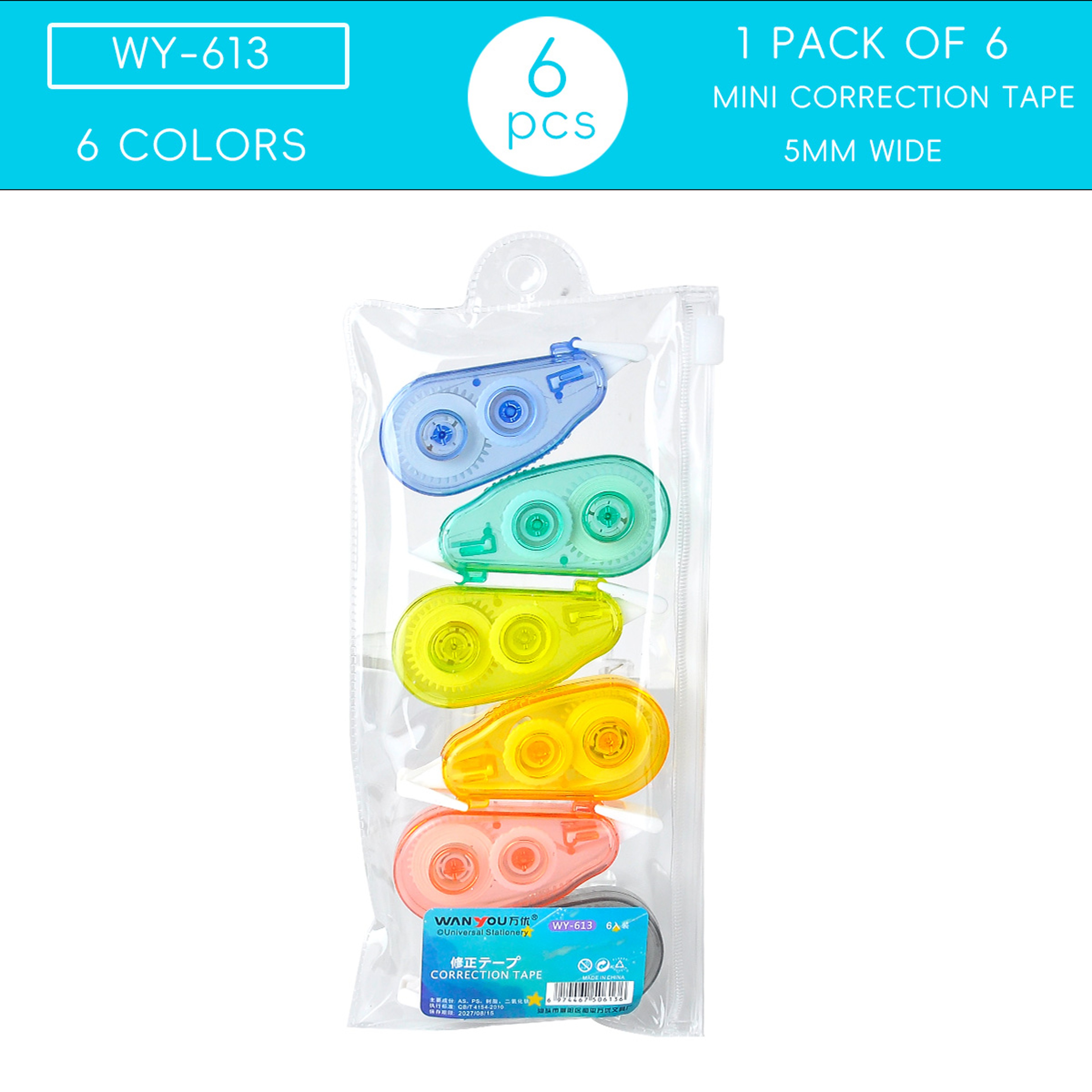 Mini Instant Correction Tape For School Office Instant Fix Reliable Stationery Supplies For Writing 6