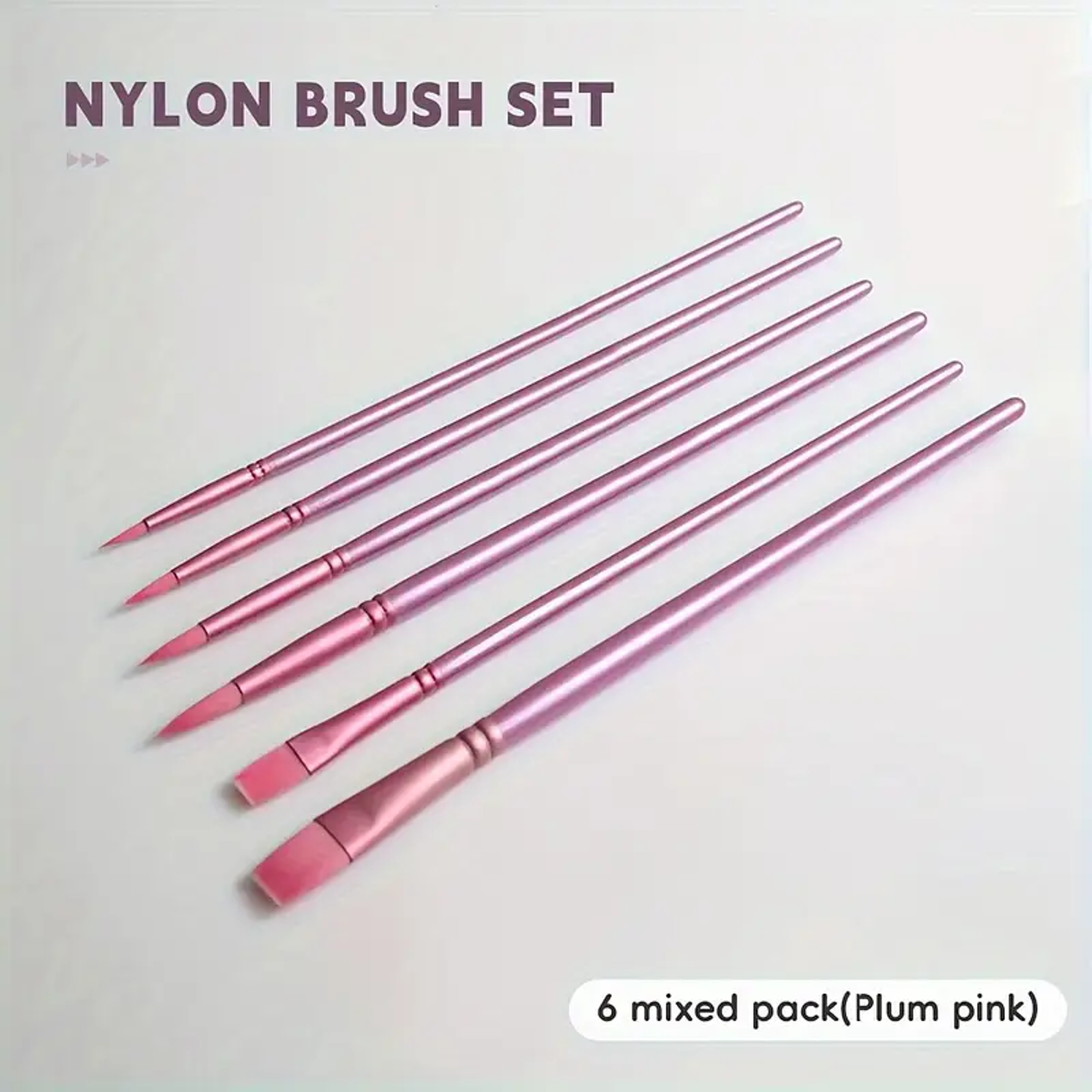 Premium Brush Set, Sharp and Flat Watercolor Brushes, Nylon Hair Acrylic Brushes, Painting Supplies for Artists – view 10