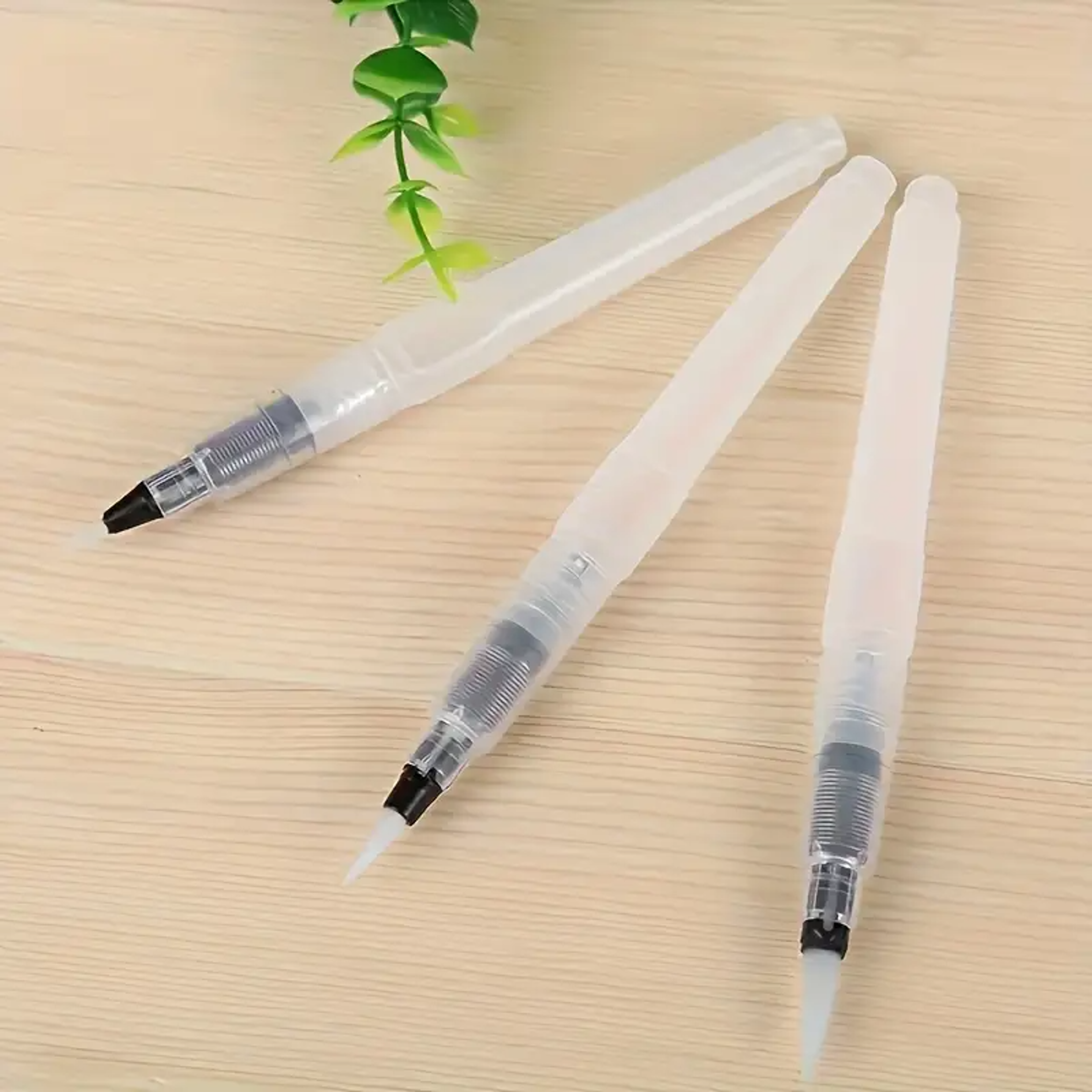Refillable Water Brushes, Fine Tip for Watercolor Lettering, Portable Travel Art Supplies for Calligraphy, Soluble – view 2