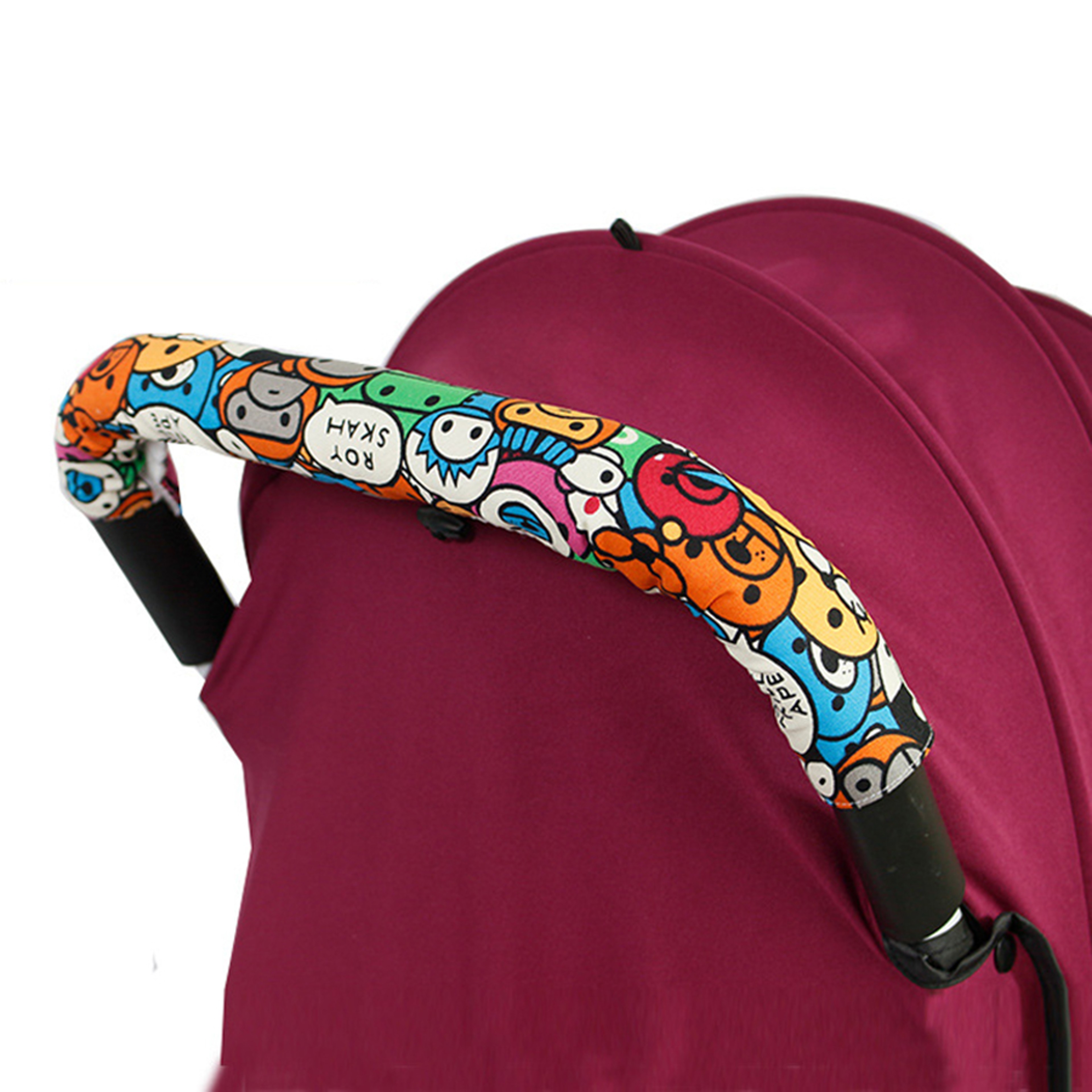 Pram Stroller Accessories, Baby Stroller Armrest Protective Case, Zipper Closure Armrest Covers for Handle Wheelchairs – view 1