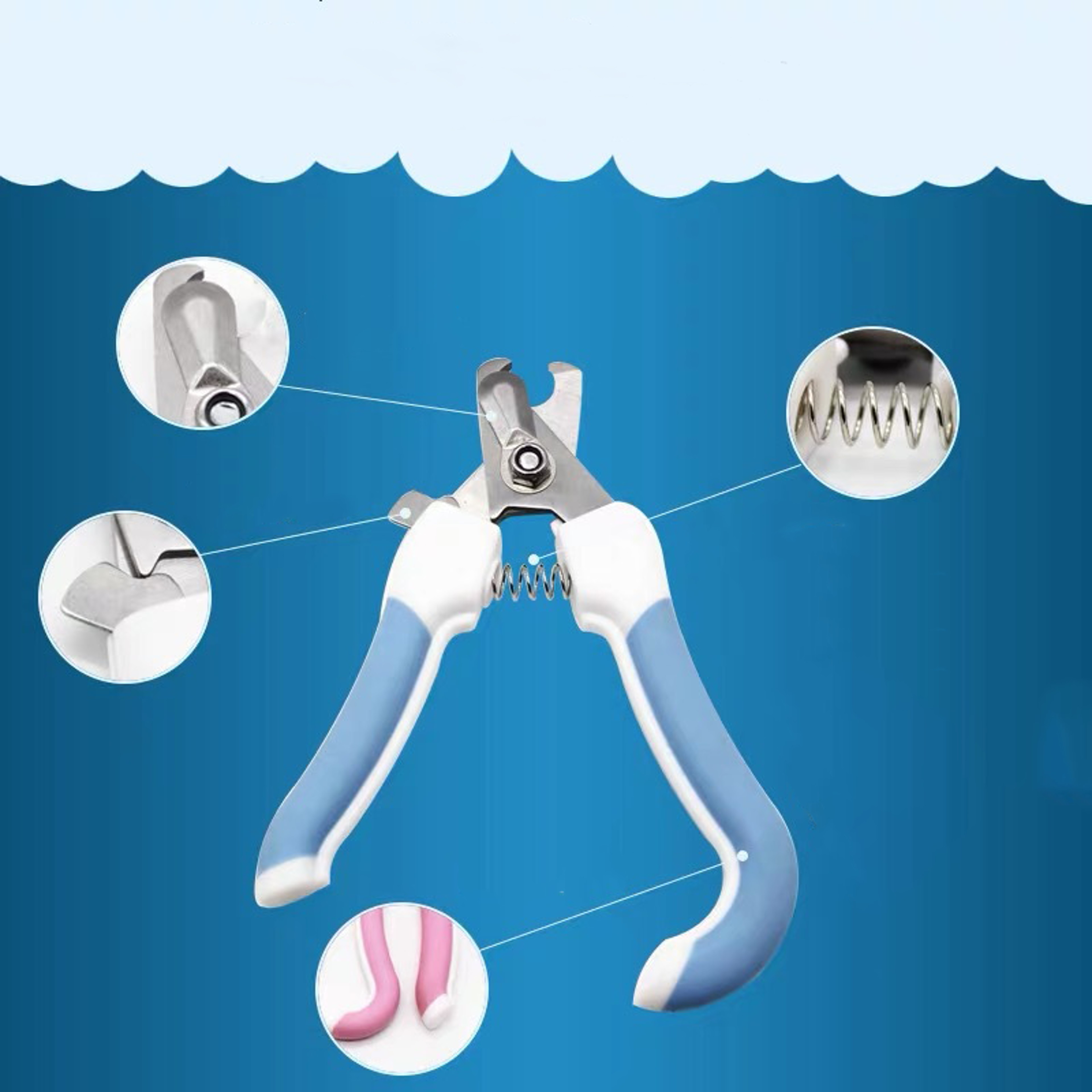 Dog Nail Clipper Scissors, Kitten Nail Claw Clippers, Trimmer for Pets, Labor-Saving Grooming Tool, Perfect for Dog – view 1