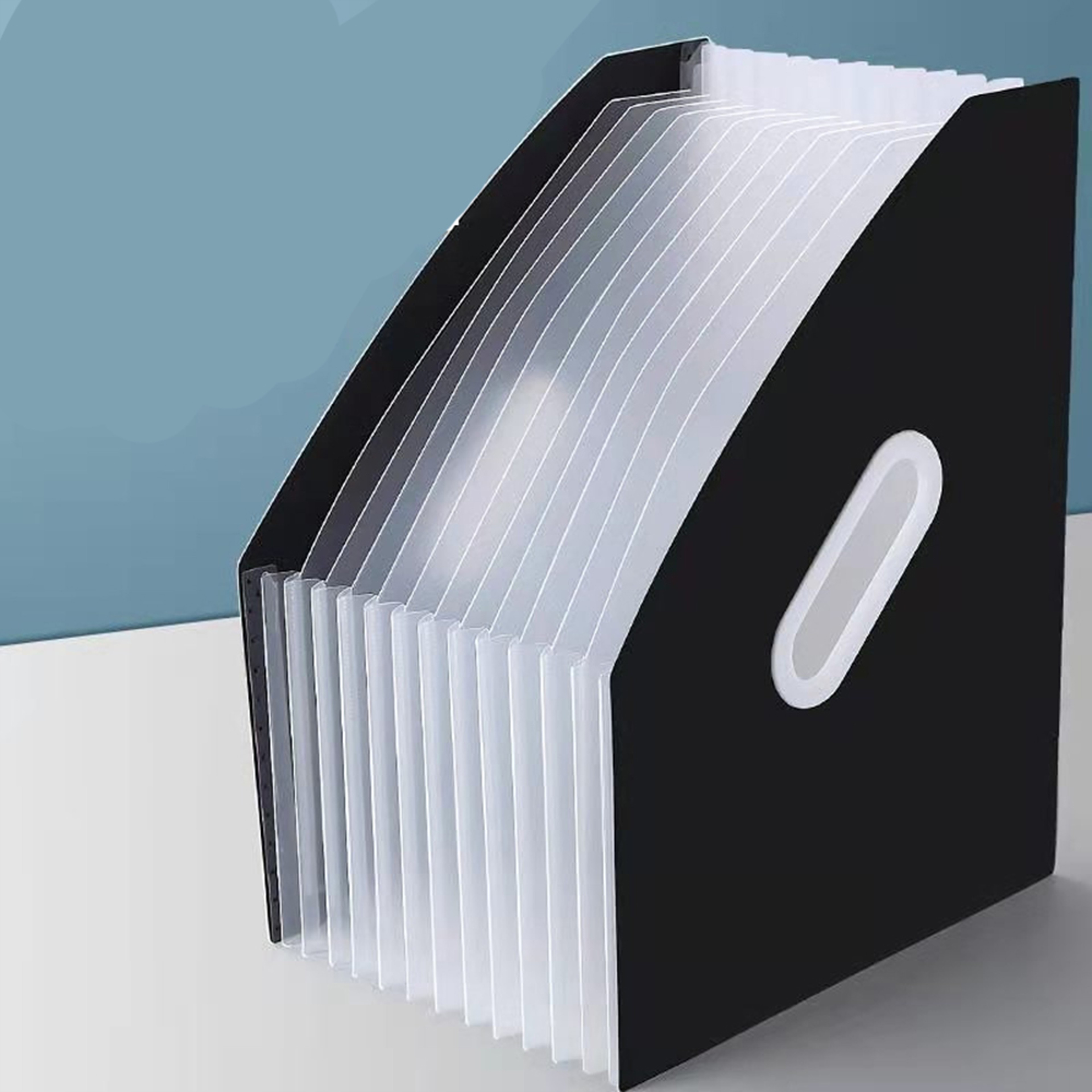 Vertical Portable Folder Expandable Organ Bag Multilayer Student Paper Organizer For Office Files A 7