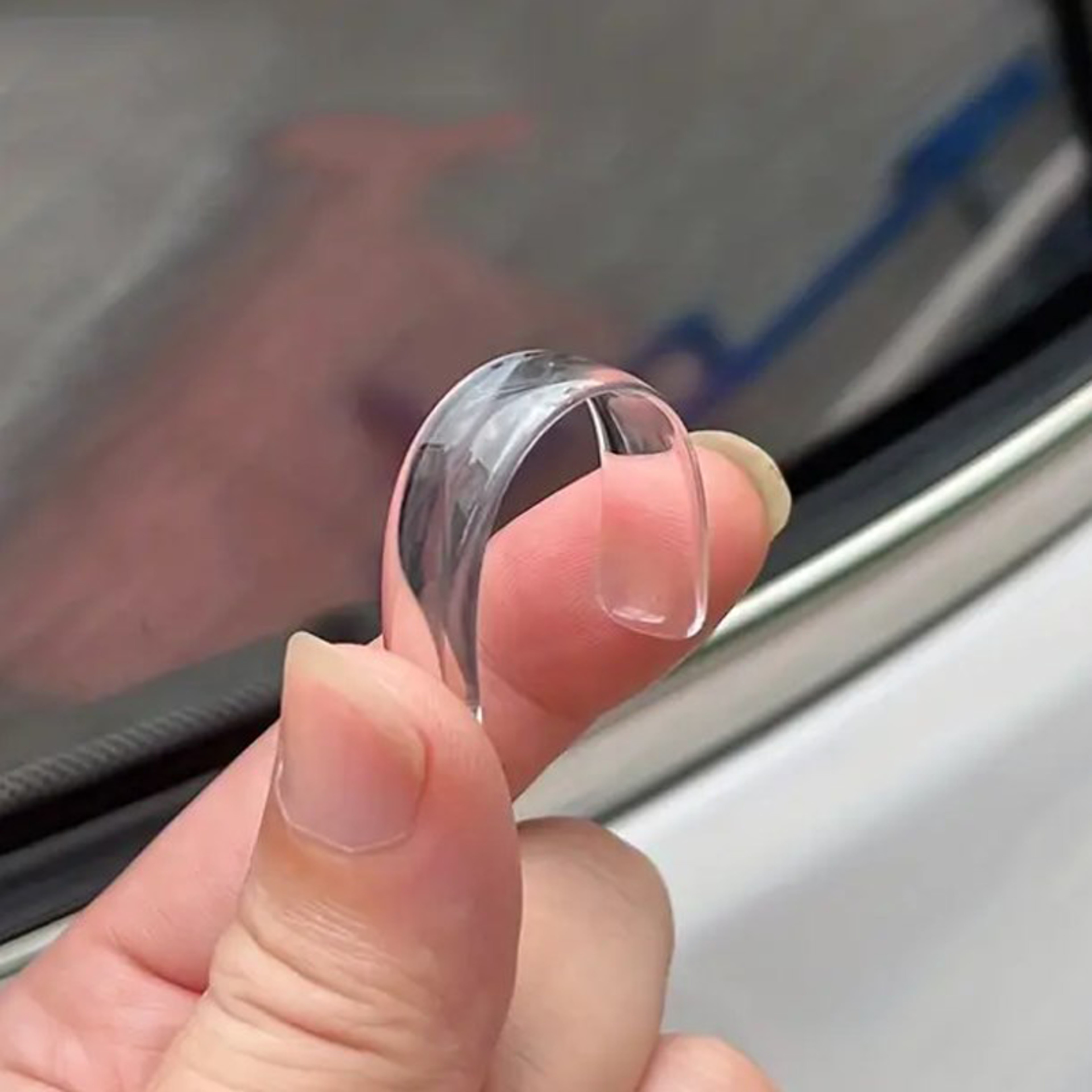 Transparent Door Impact Mats, Silicone Seal for Household Use, Mute Strip, Impact Seal Tape – view 2
