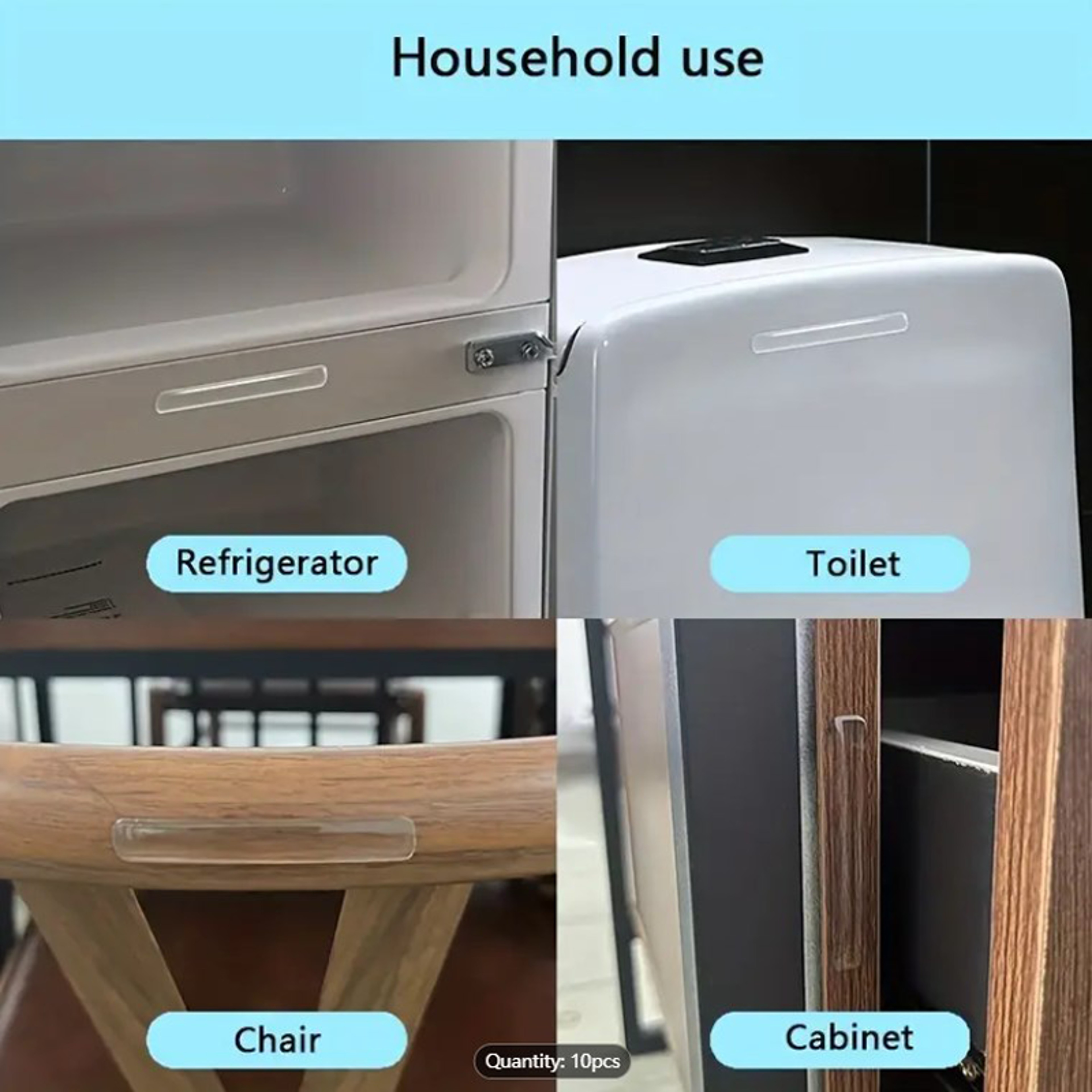 Transparent Door Impact Mats, Silicone Seal for Household Use, Mute Strip, Impact Seal Tape – view 5
