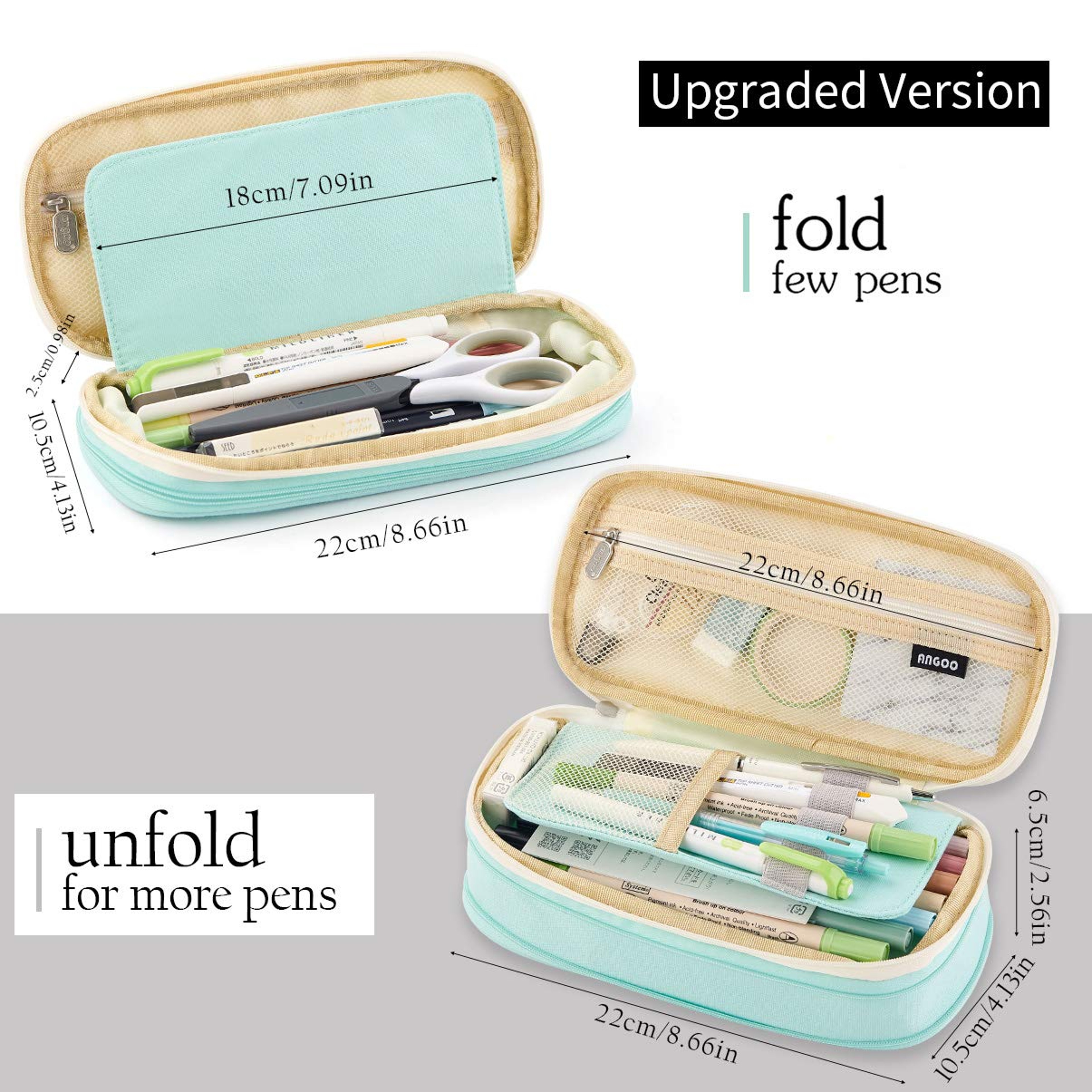 Big Capacity Pencil Pen Case Office College School Organizer Large Storage Bag Pouch Holder For Tee 4