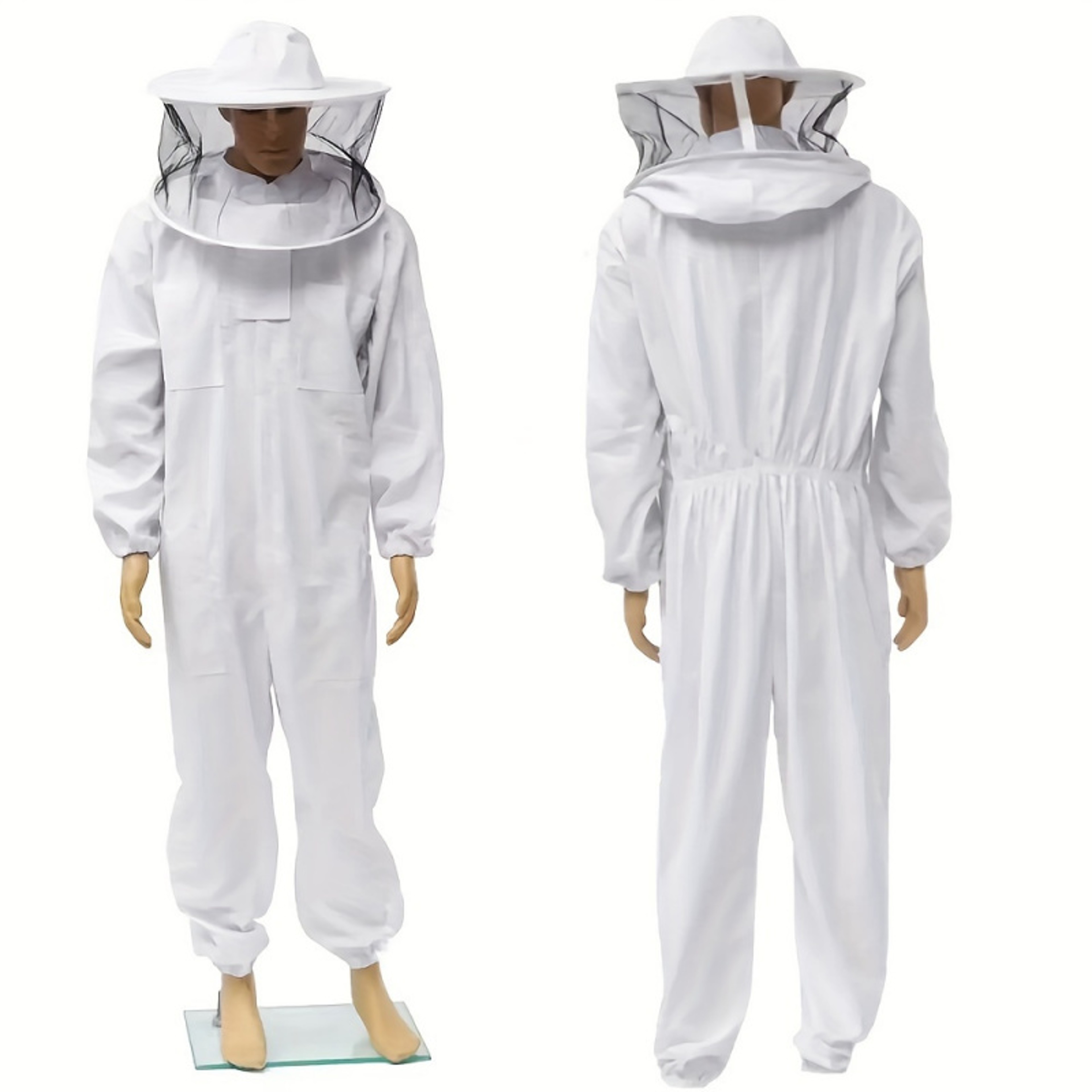 Professional Beekeeper Suit, Ventilated Veil Hood, Sting-Proof Gloves, Comfortable Protective Gear – view 2