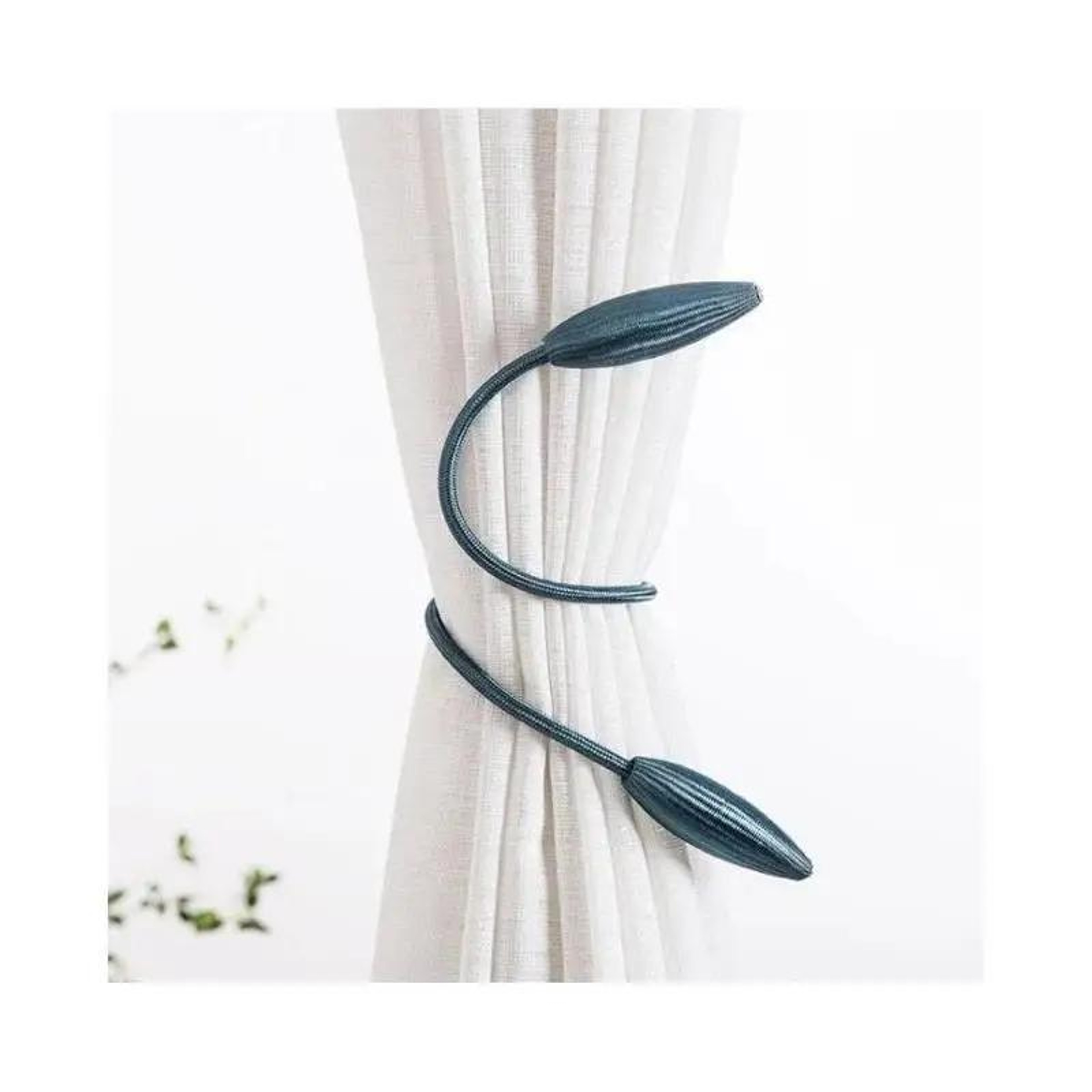 Household Convenience Curtain Buckle, Metal Simple Curtain Strap, Punching-free Install, Tying Rope Buckle for Curtains – view 6