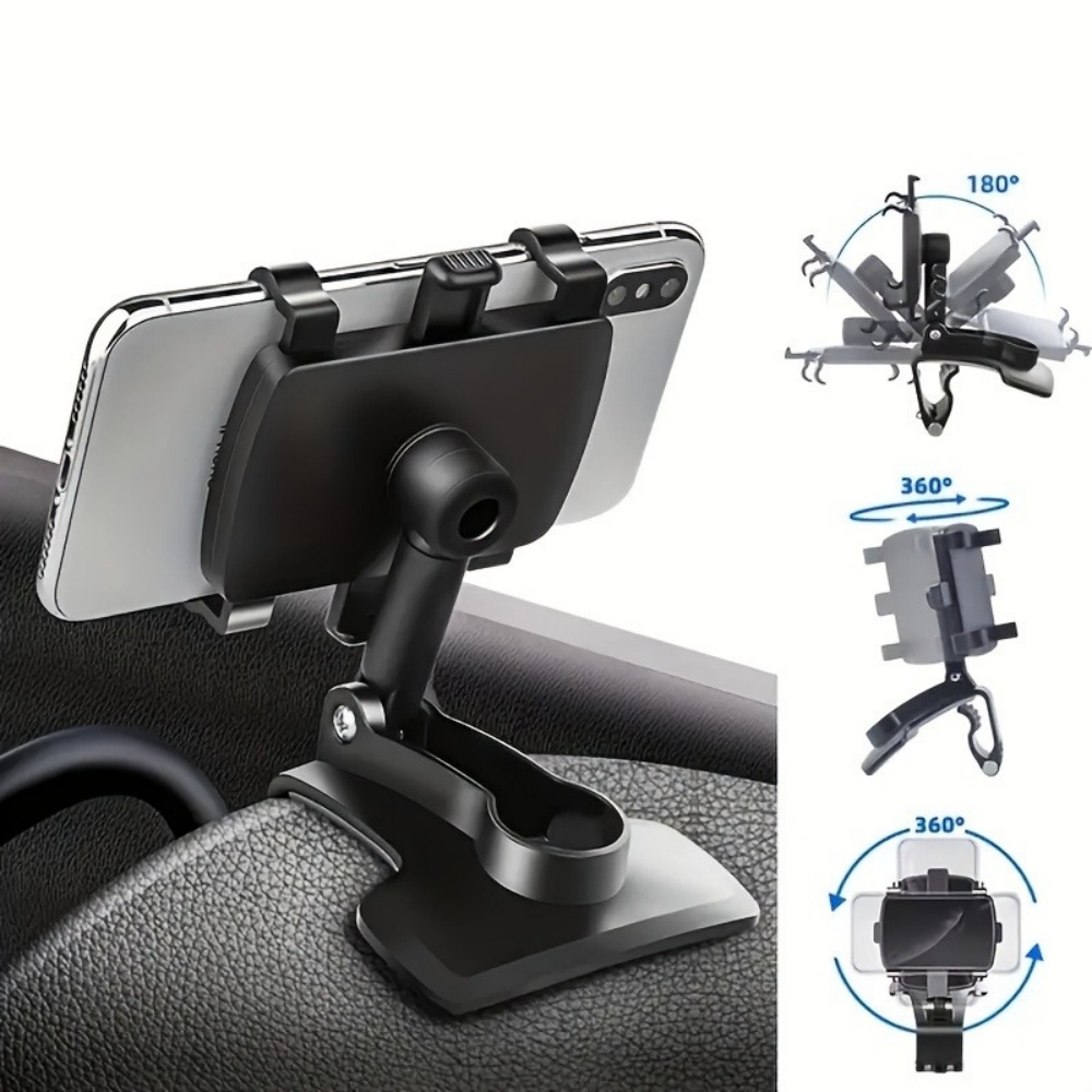 Car Phone Holder Stand Universal Dashboard Car Clip Mount GPS Bracket Mobile Phone Support In Car 4