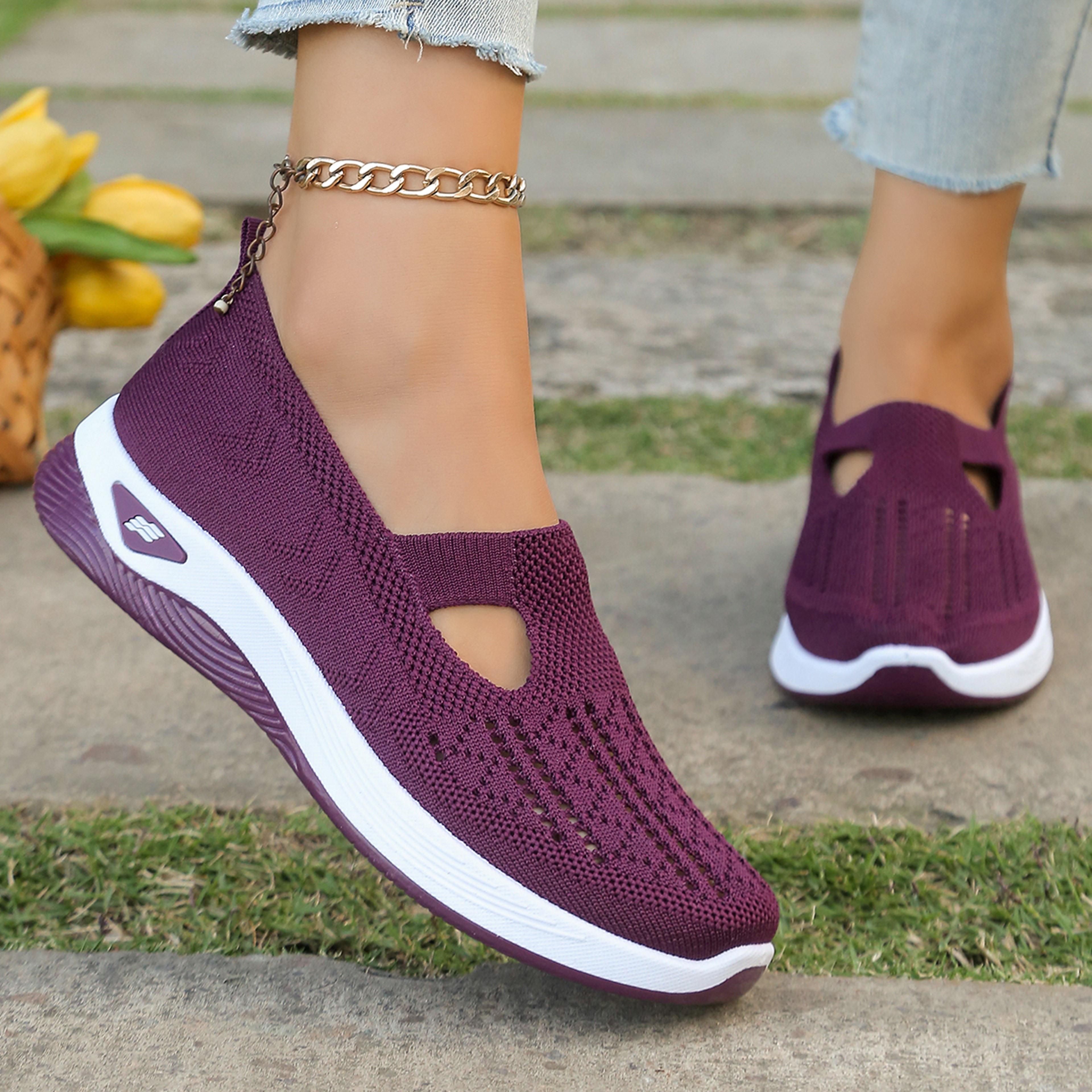 Womens Summer Shoes Casual Sneaker Simple Light Flat Solid Shoes For Daily Wear Four Seasons Comfort Sale – view 8