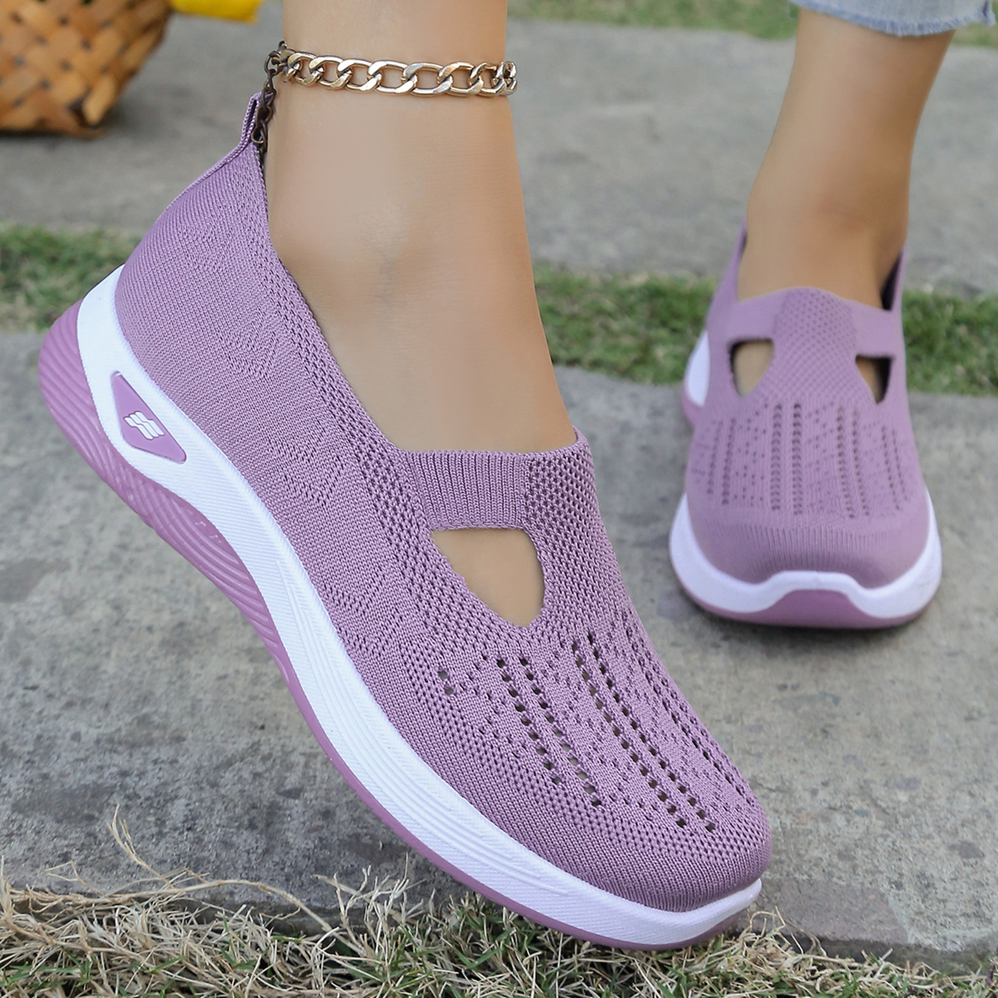 Womens Summer Shoes Casual Sneaker Simple Light Flat Solid Shoes For Daily Wear Four Seasons Comfort Sale – view 10