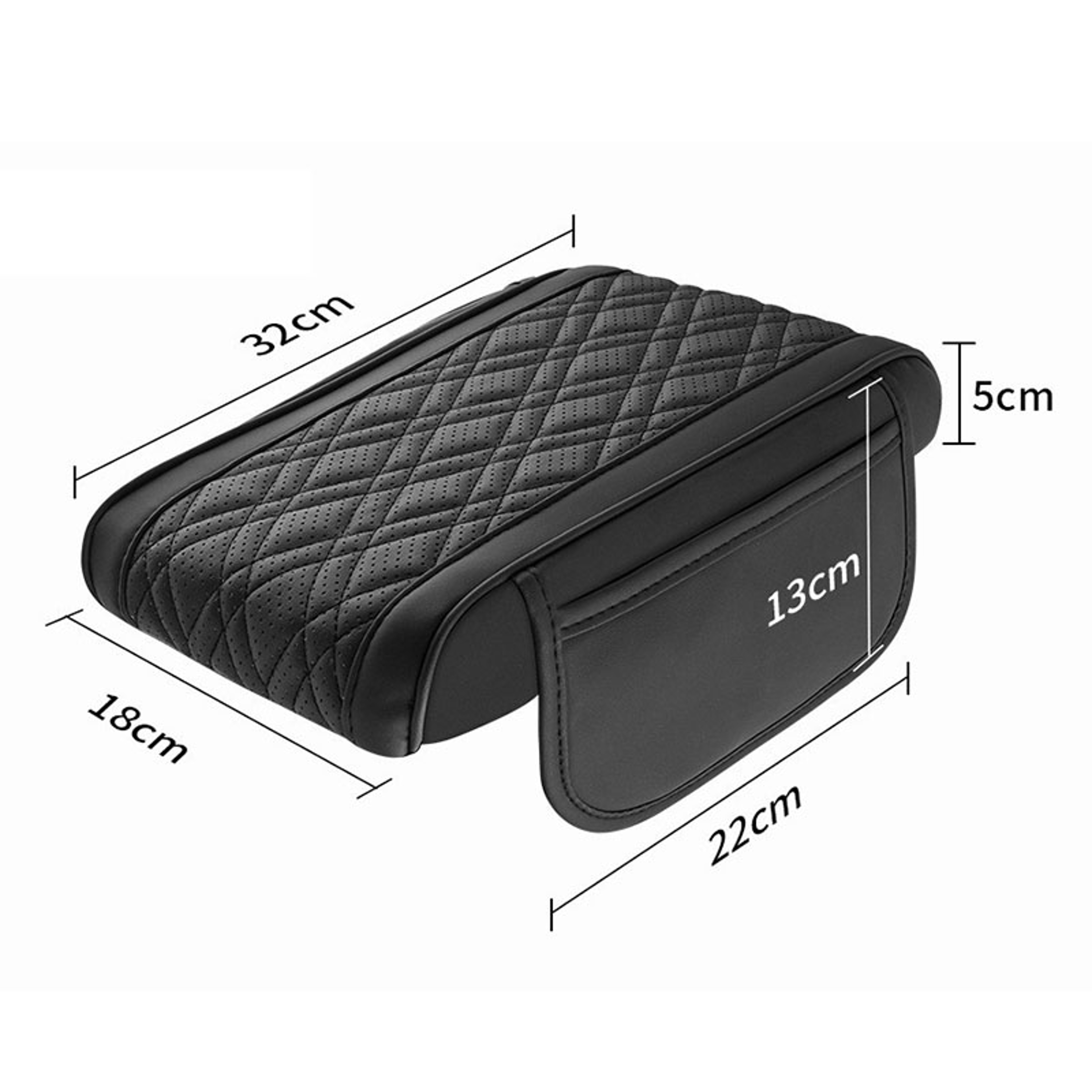 Universal Car Armrest Box Pad Leather Elastic Sponge Height Pad Side Storage Bag Center Armrest Cus 3