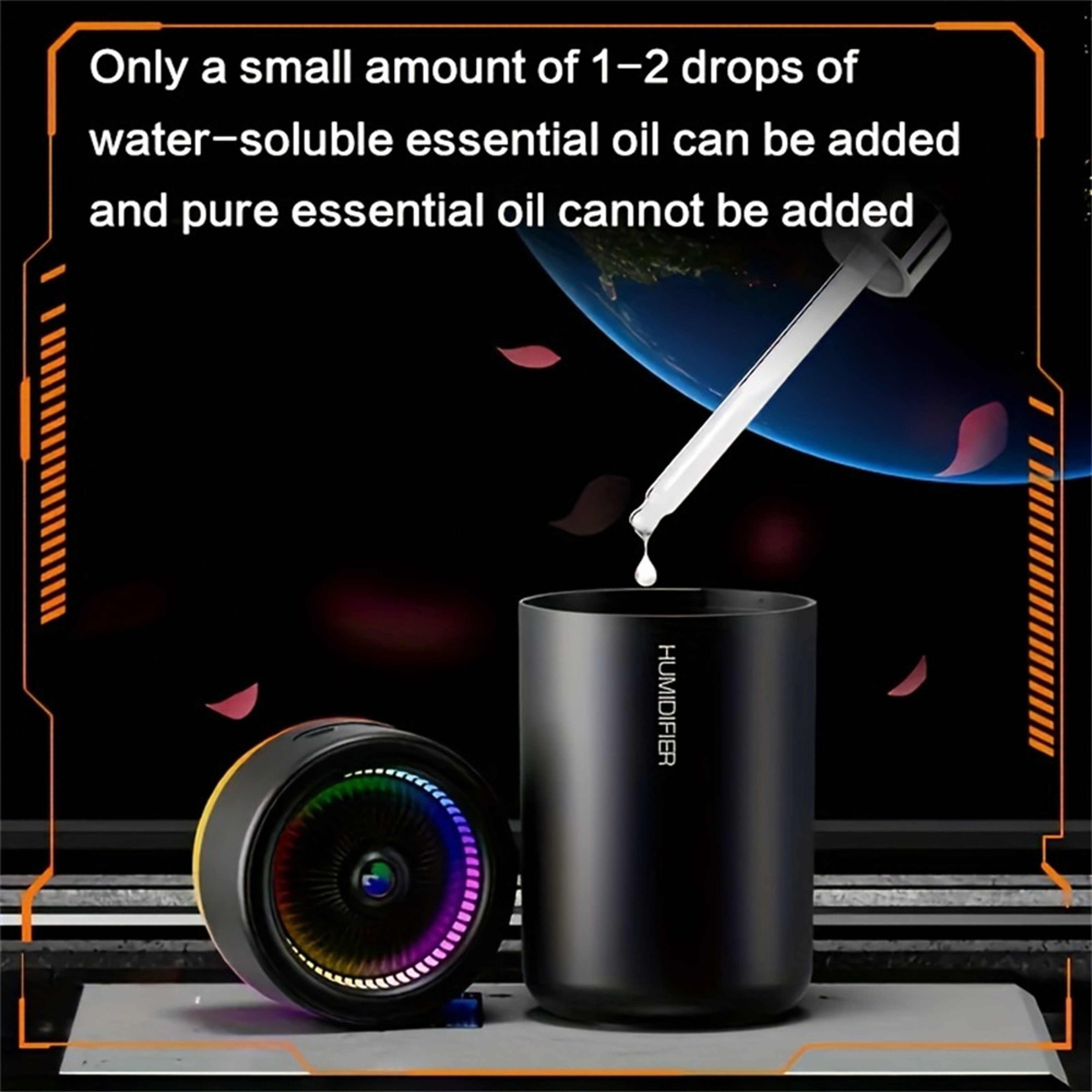 Ar Humidifier Colorful LED Aromatherapy Humidifier Silent Ultrasonic Air Aromatherapy Machine For B 4