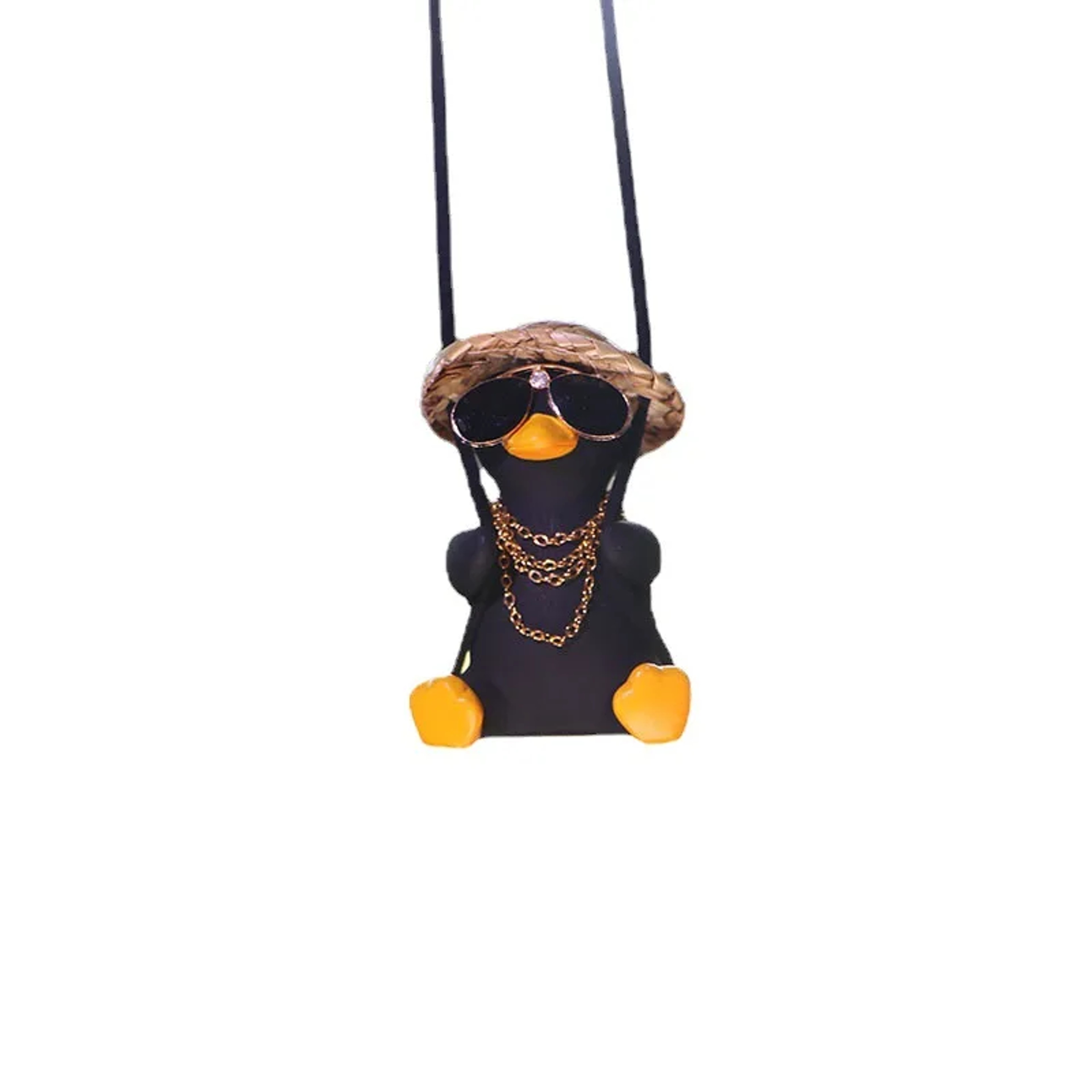Cute Car Charm Hanging Ornament, Cool Swinging Duck, Car Accessories for Teens, Fun Dashboard Decor – view 5