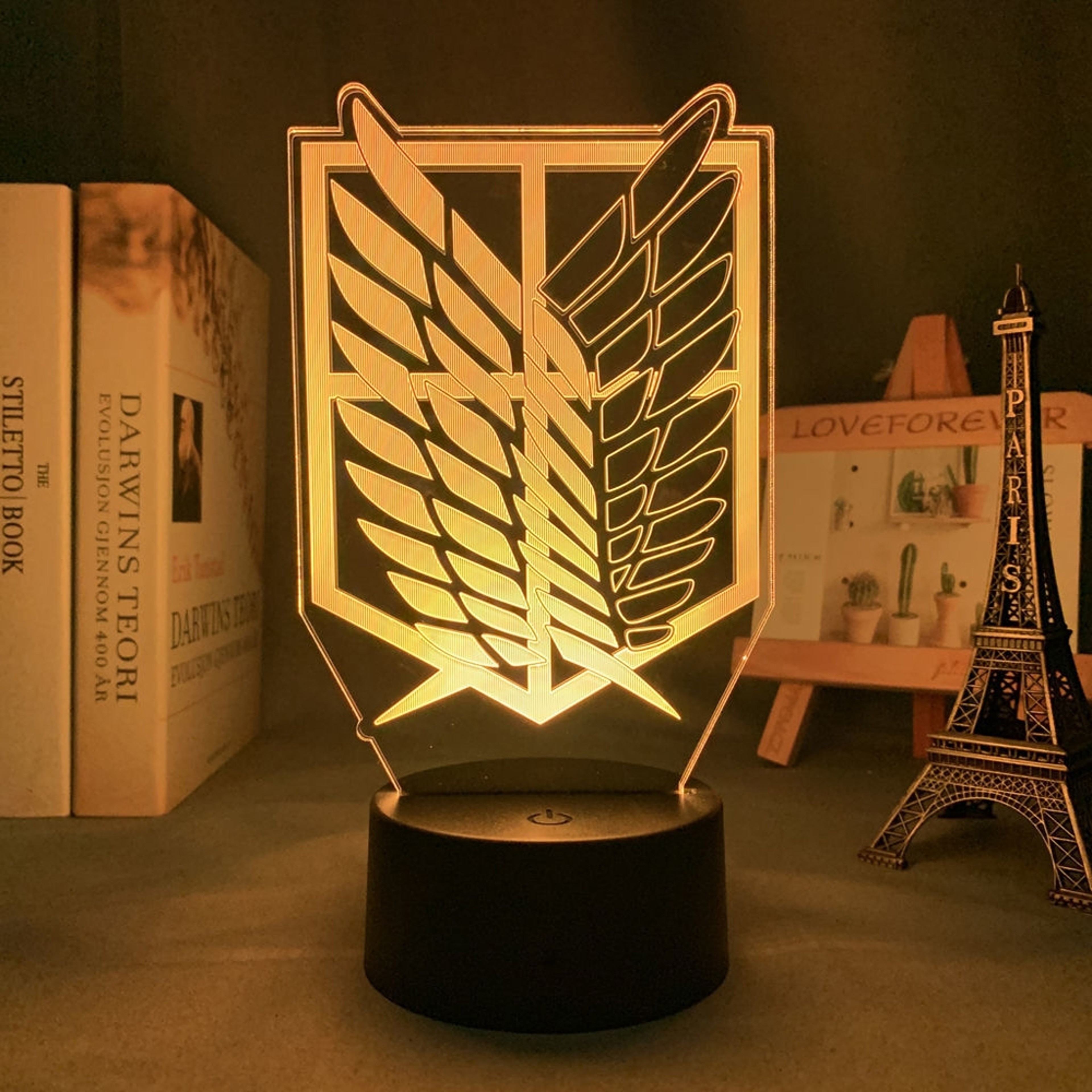 Anime Attack on Titan Gamer Lamp LED Night Light with Remote Control, Bedroom Figures Lamps for Home, Decorative Night – view 2