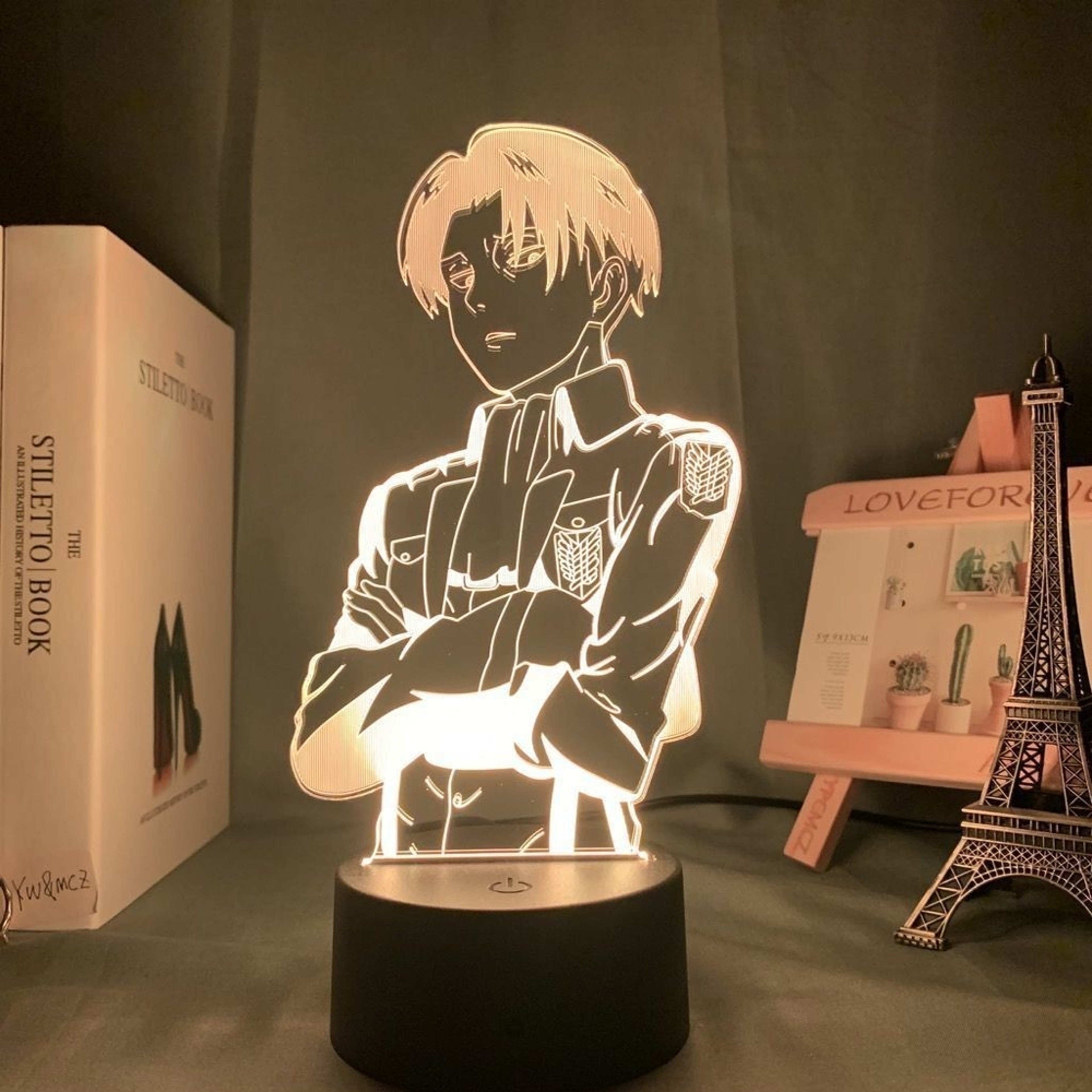 Anime Attack on Titan Gamer Lamp LED Night Light with Remote Control, Bedroom Figures Lamps for Home, Decorative Night – view 9