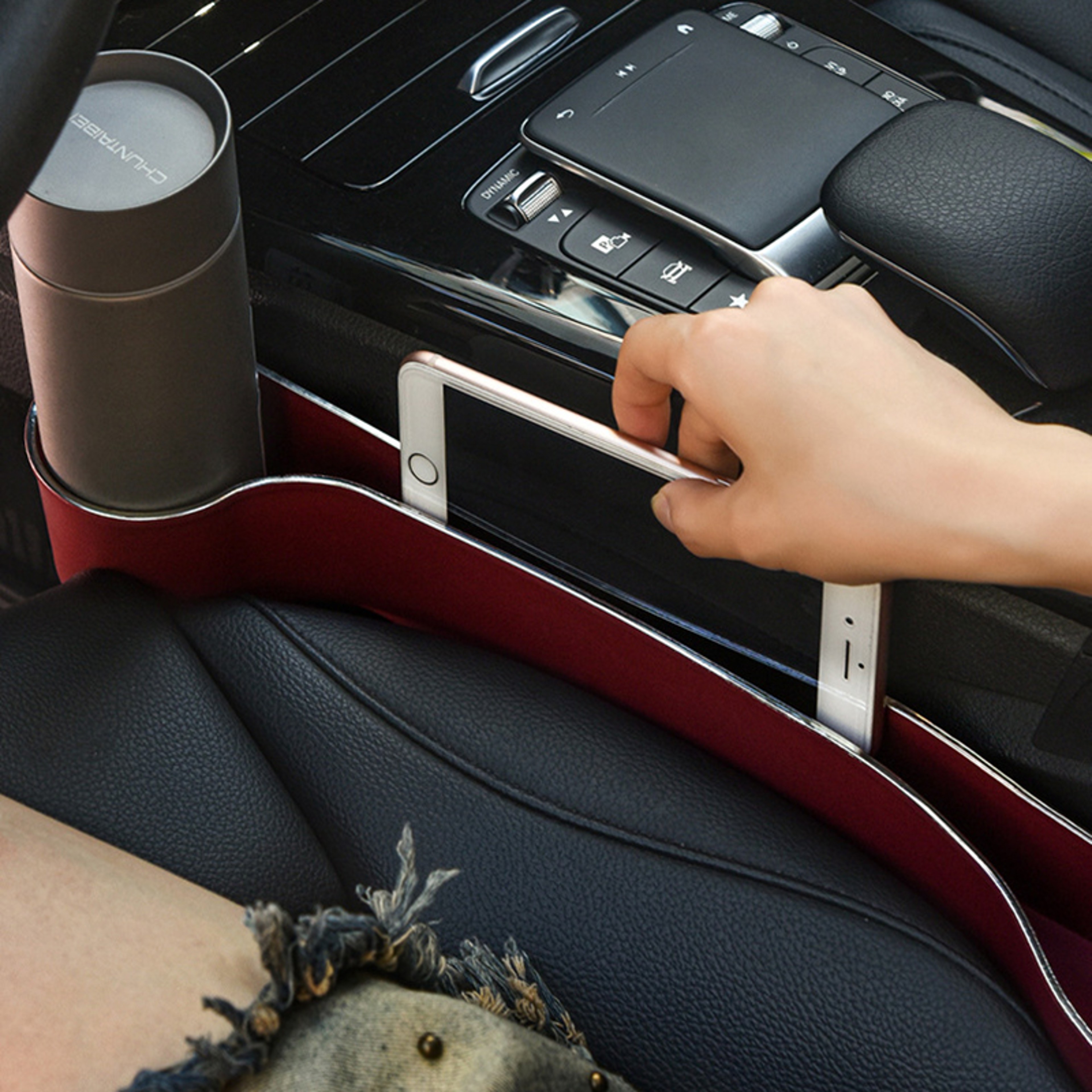 Car Seat Gap Filler Organizer Upgrade Car Side Seat Gap Filler With Cup Holder And Phone Holder Car 3