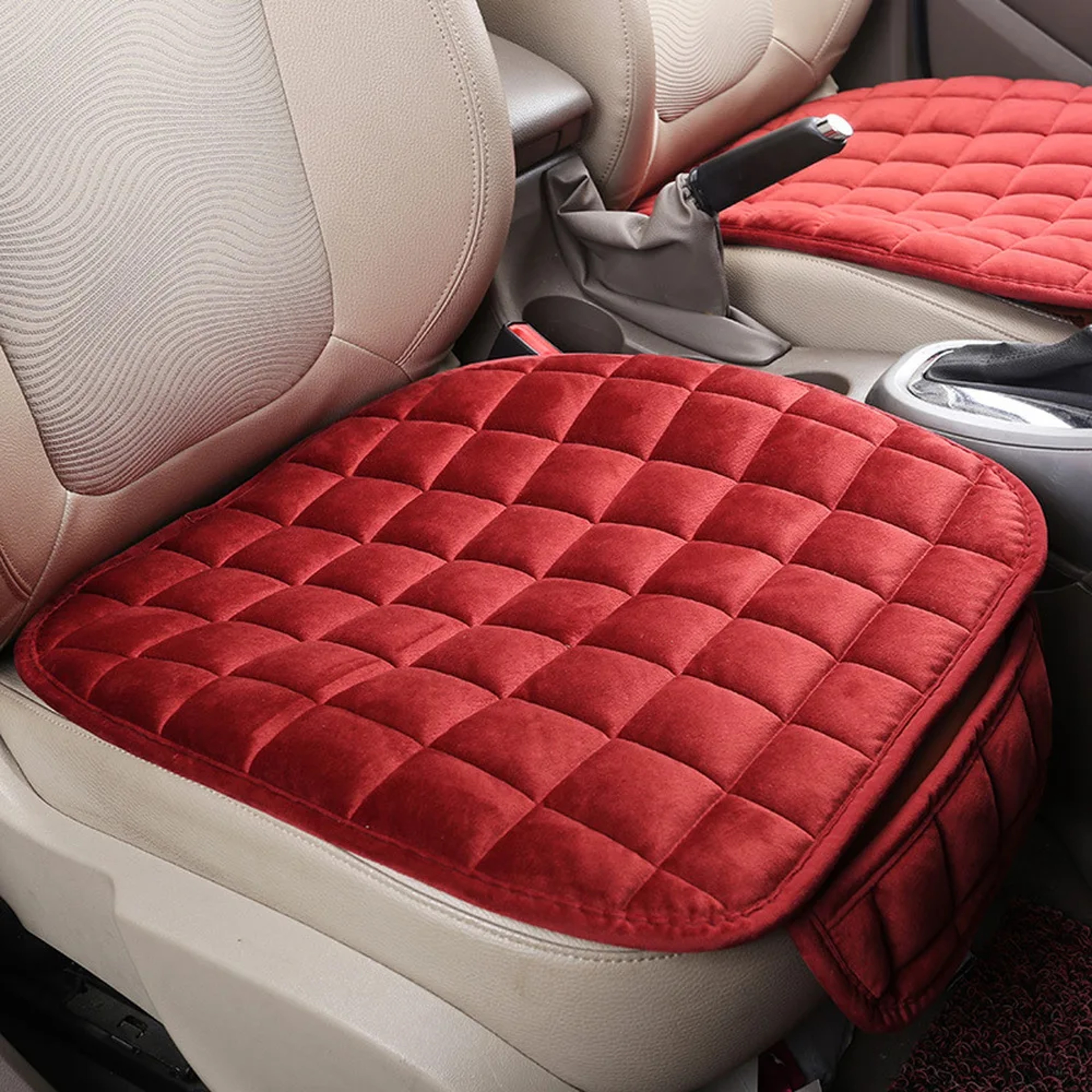 Universal Winter Warm Car Seat Cover Cushion Antislip Front Chair Seat Protector Breathable Car Sea 4