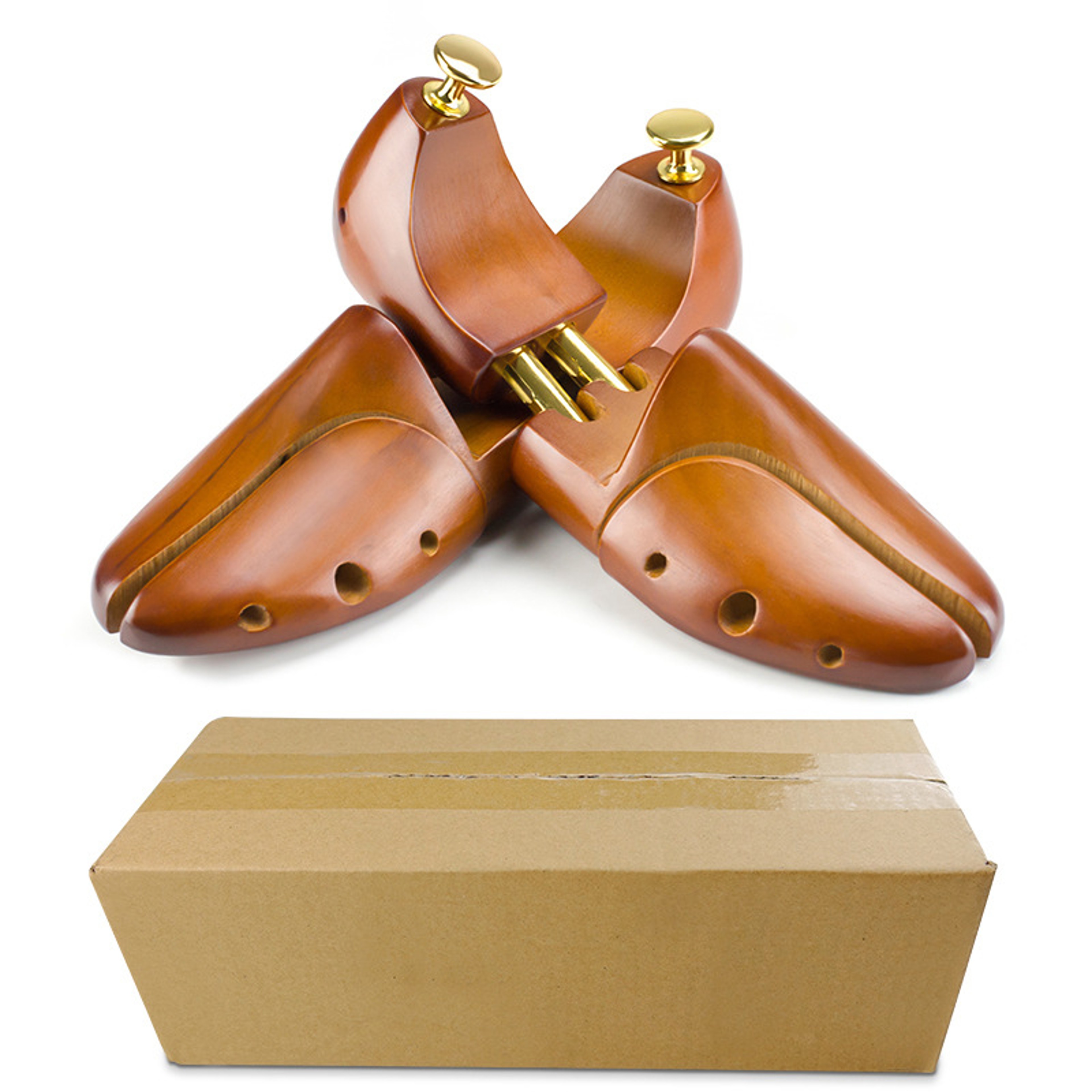 Repacego Adjustable Shoe Trees, Solid Wood Men's Shoe Support, Womens Shoe Shaper, Knob Shaping Stretcher – view 5