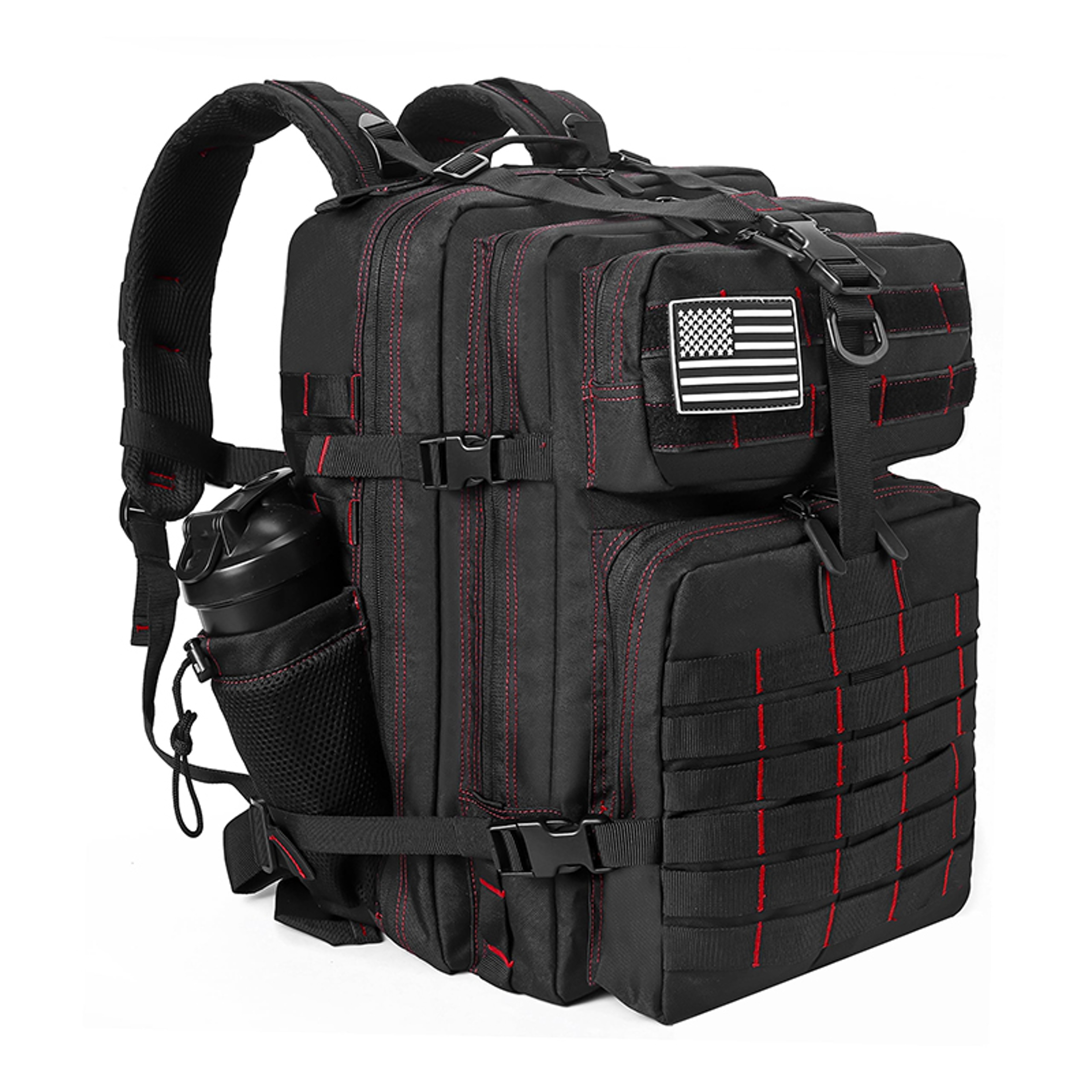 Tactical Backpack For Men And Women Waterproof Outdoor Gym Bag Hiking Rucksack With Bottle Holder F 5