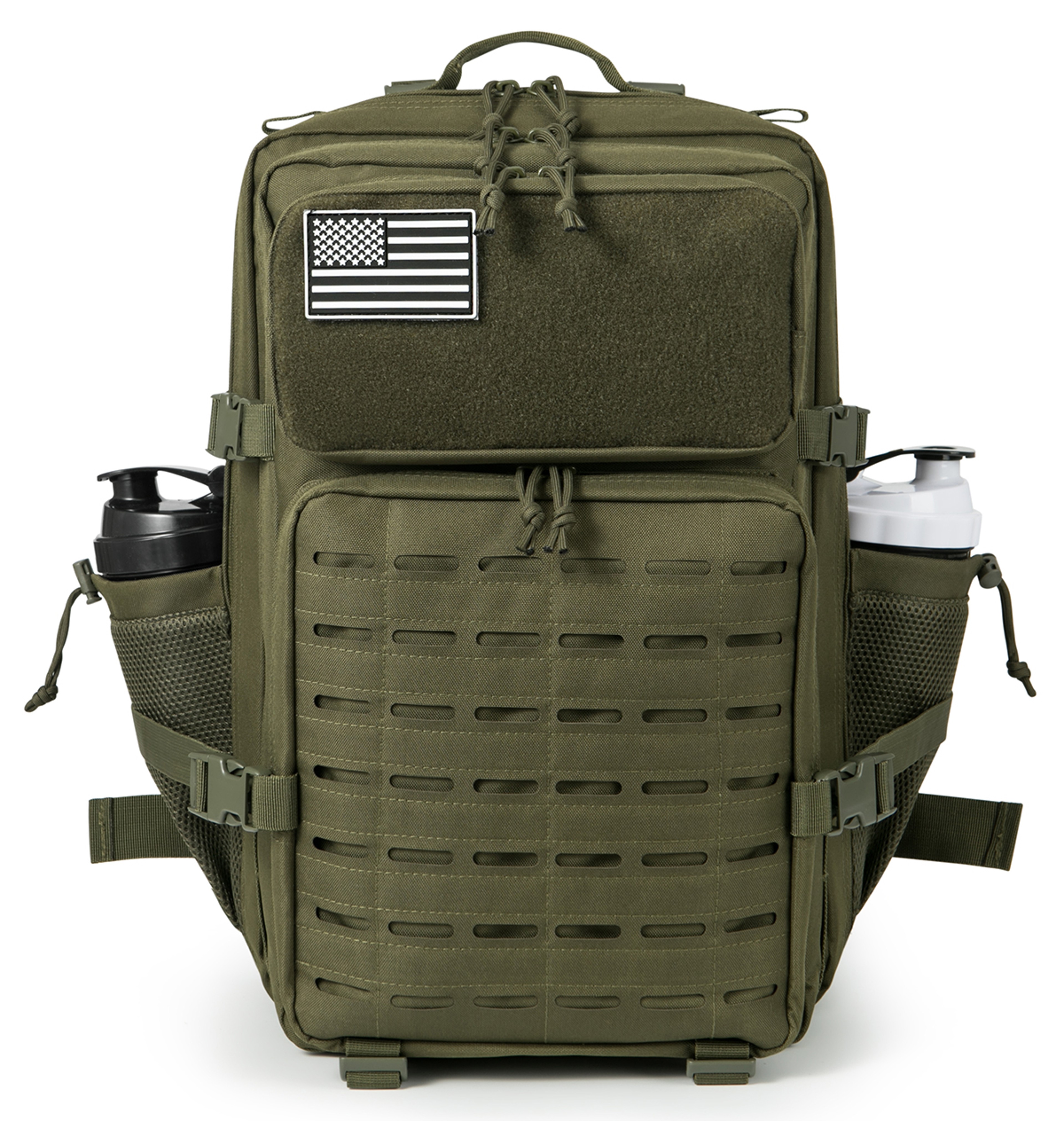 Molle Tactical Backpack Bag for Men, MOLLE Hiking Survival Rucksack, Outdoor EDC, Gym Backpack with Bottle Holder – view 8